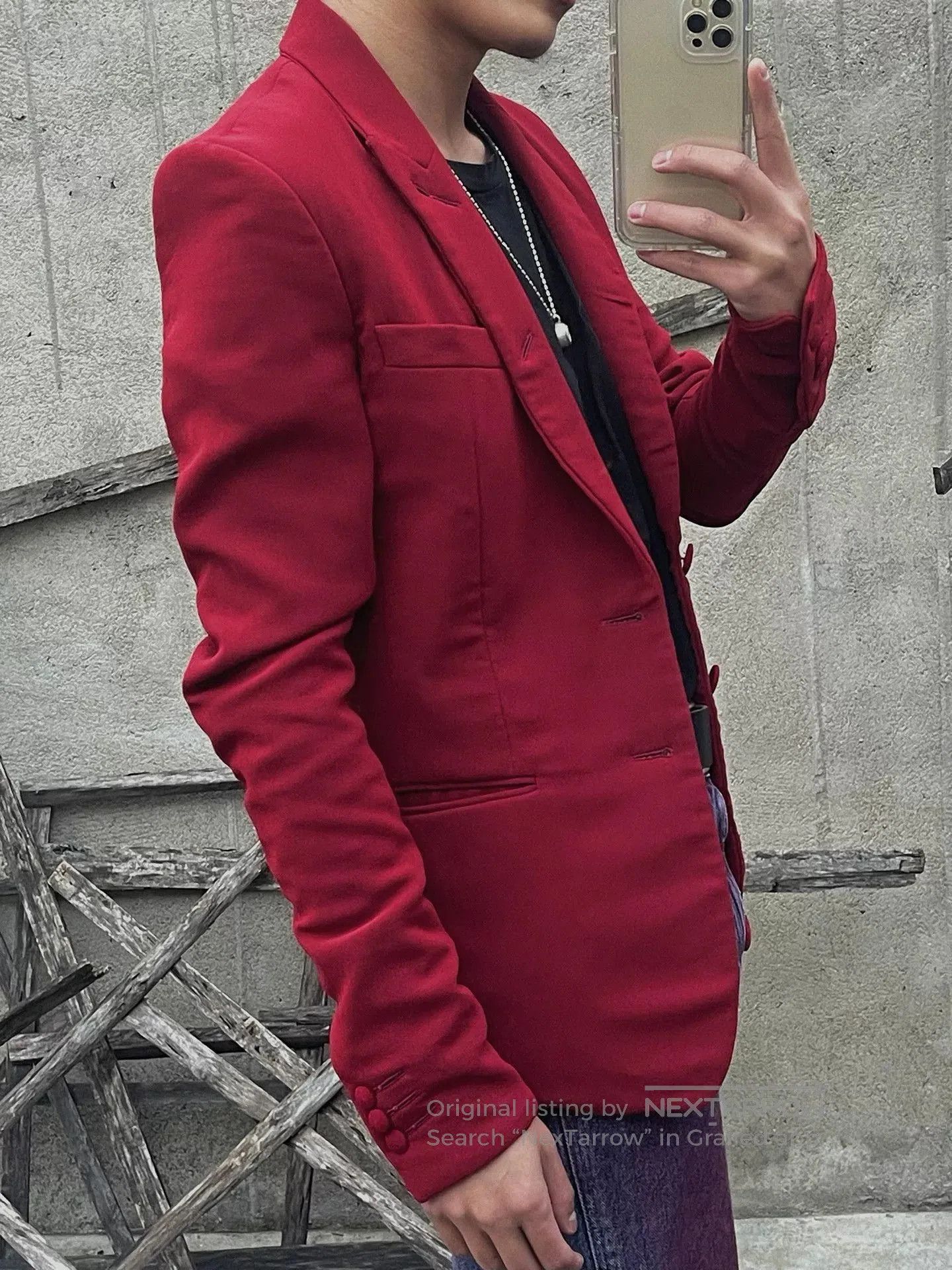Ann Demeulemeester ann demeulemeester red suit jacket. Size US XXS / EU 40 - 1 Thumbnail
