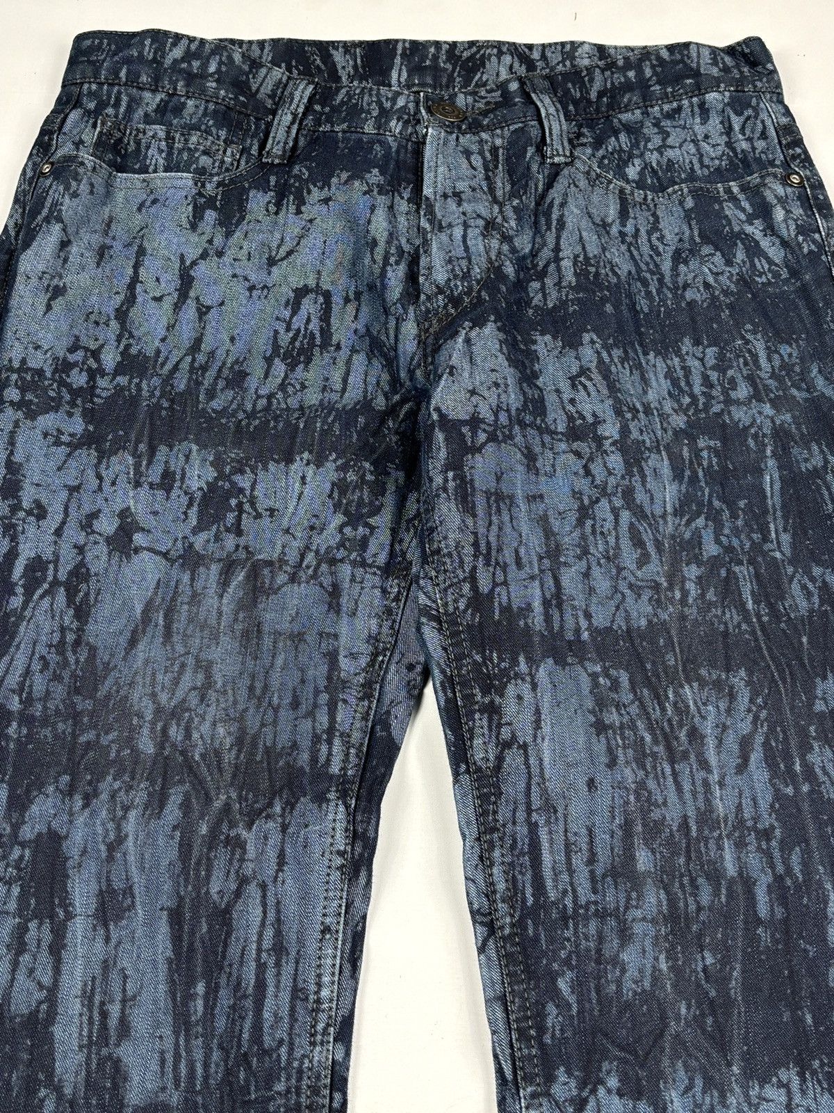 Issey Miyake S/S 2014 Bleach Effect Denim Jeans Size US 32 / EU 48 - 3 Thumbnail