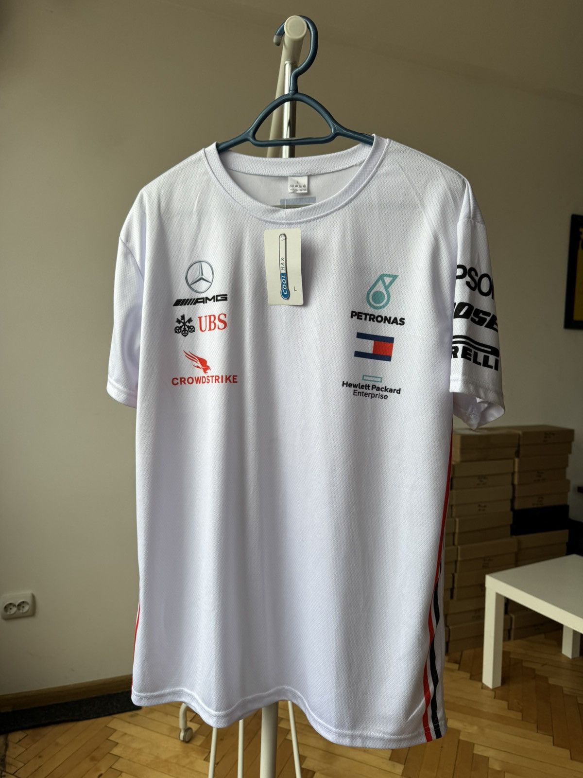 Mercedes-Benz × Vintage VINTAGE MERCEDES BENZ PETRONAS RACING WHITE TEE Size US L / EU 52-54 / 3 - 1 Thumbnail