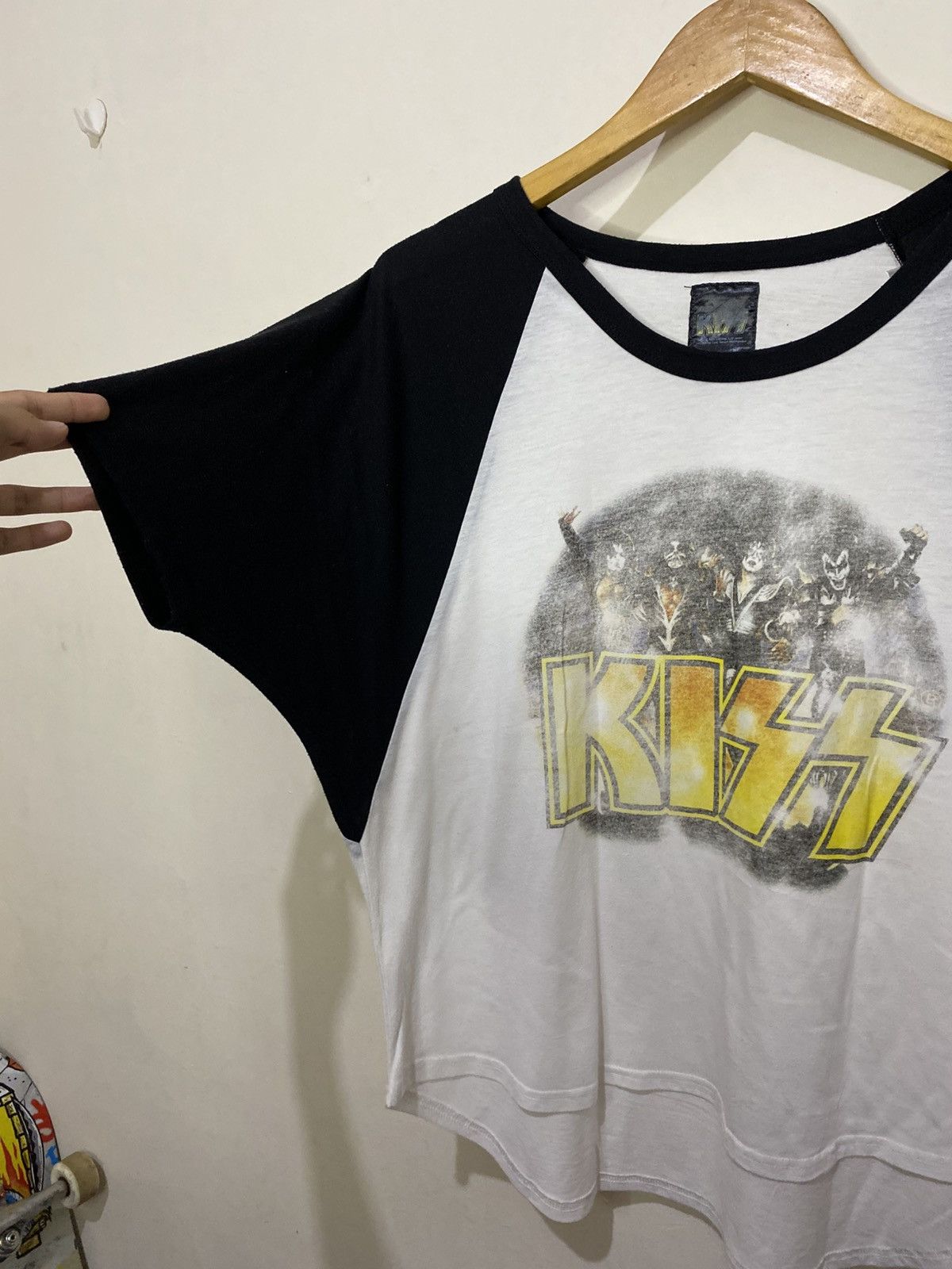 Band Tees × Japanese Brand × KISS KISS Raglan Shirt Size L / US 10 / IT 46 - 4 Thumbnail