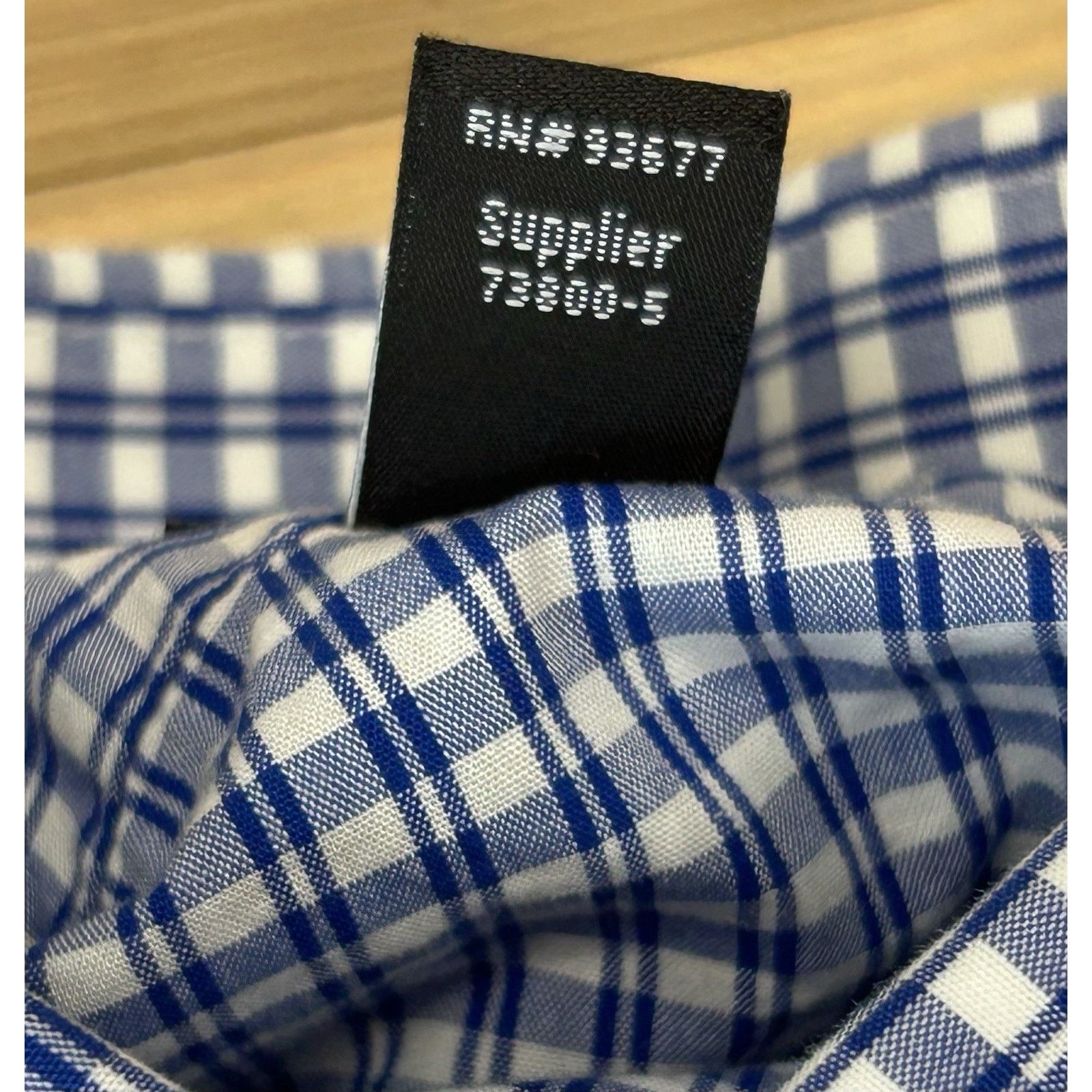 J Ferrar J Ferrar Blue Check Plaid Button Down Mens Shirt L 32-33 Size US L / EU 52-54 / 3 - 5 Thumbnail