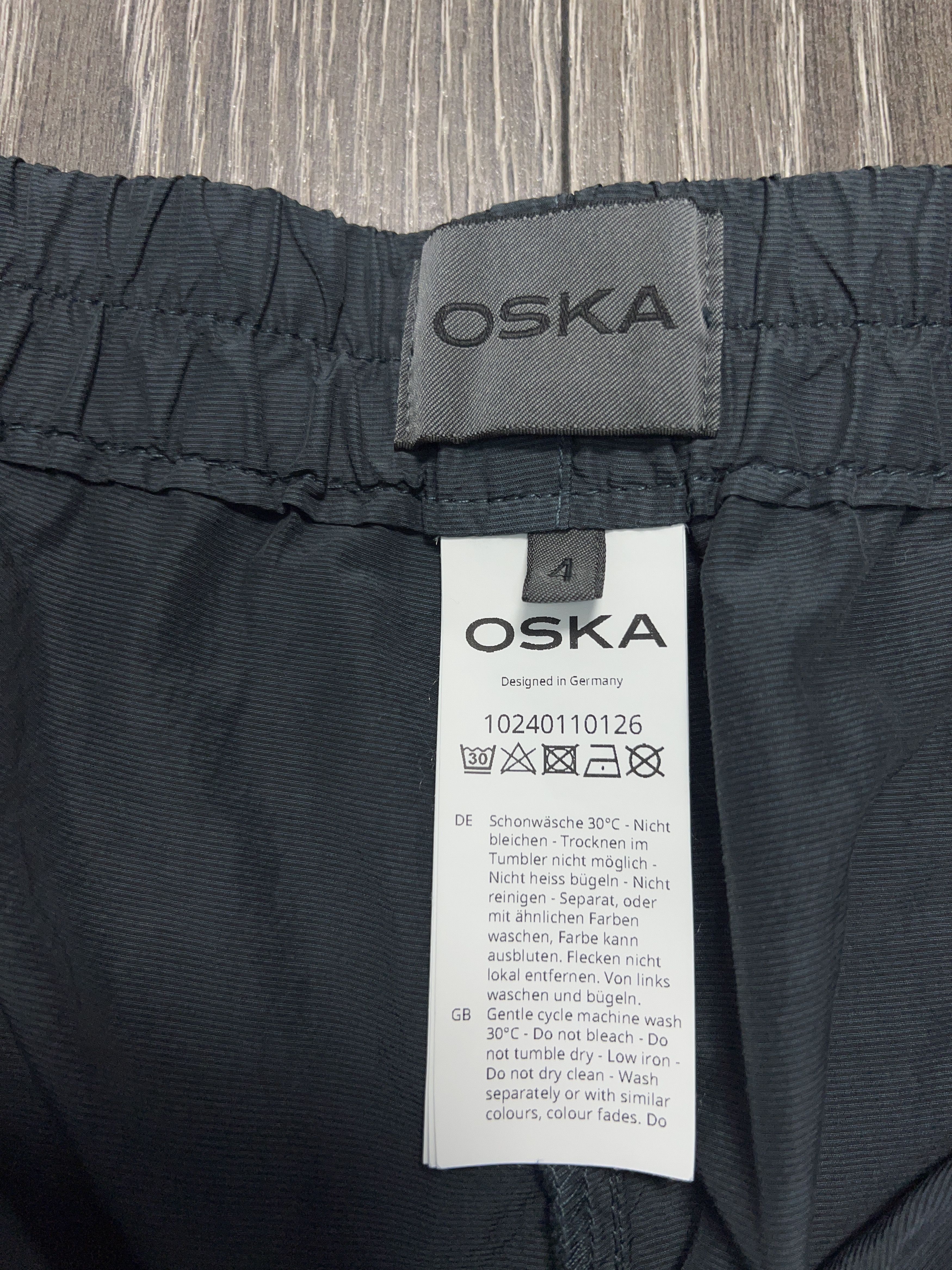 OSKA 437 Cotton Cupro Trousers Pants Wide Leg Size 4 UK 16/18 Size 34" / US 12 / IT 48 - 4 Thumbnail