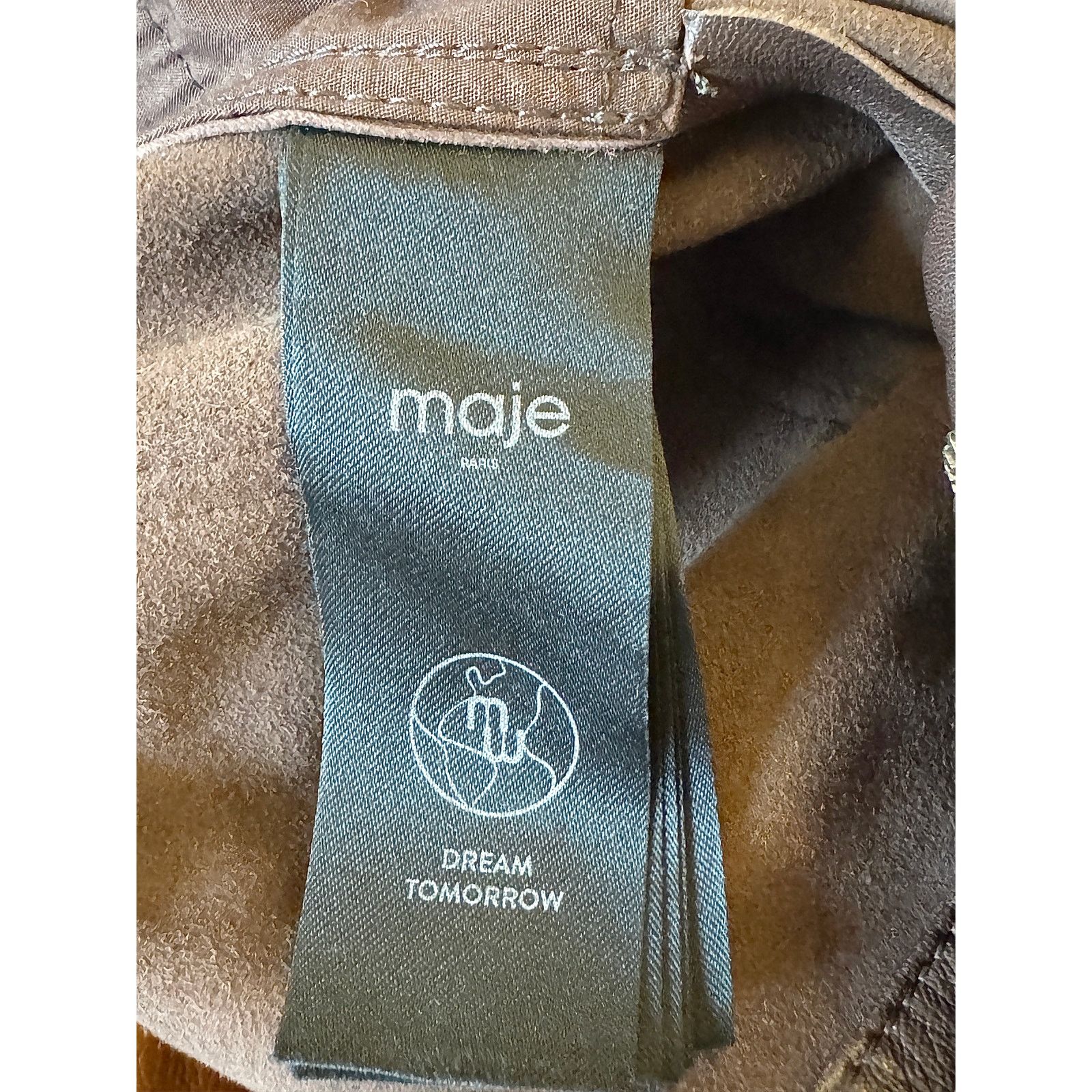Maje Maje NWT Brown Sheepskin Leather trousers Size 30" / US 8 / IT 44 - 5 Thumbnail