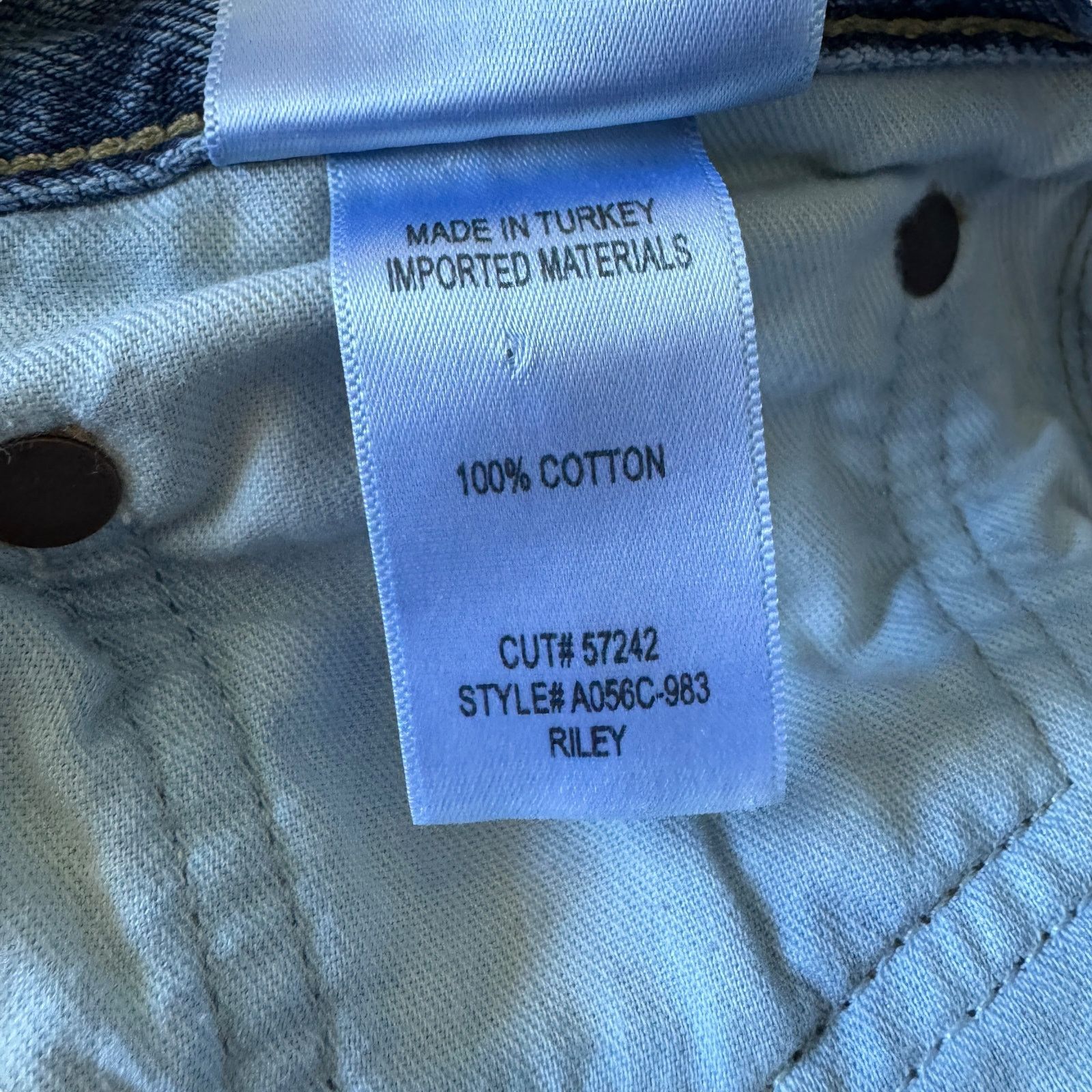 Agolde AGOLDE Riley High Rise Straight Crop Jean Frequency Size 29" - 8 Thumbnail
