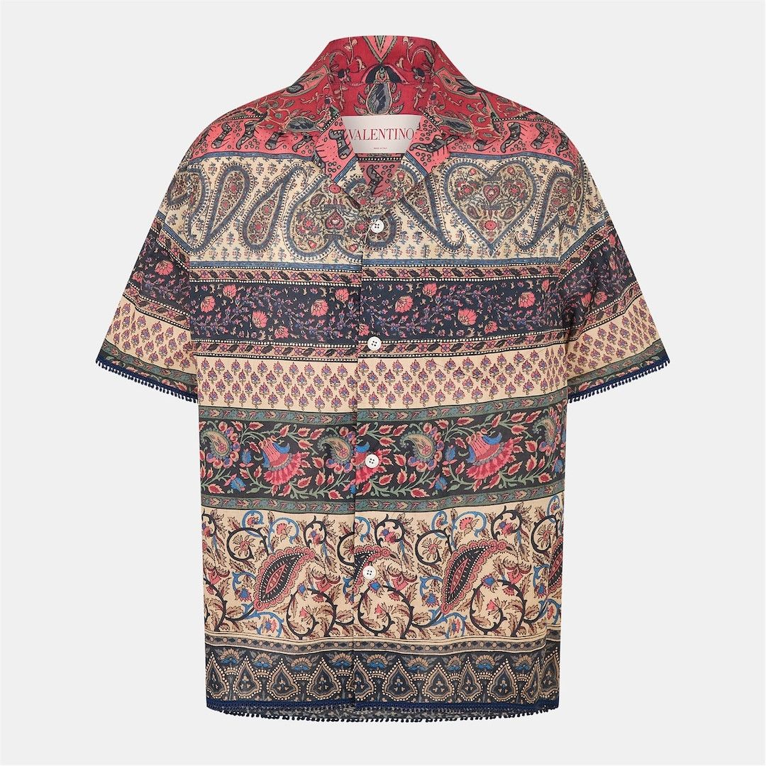 Valentino o1g2r1mq0526 Val Camicia Short Sleeve Bowling Shirt Size US S / EU 44-46 / 1 - 1 Thumbnail