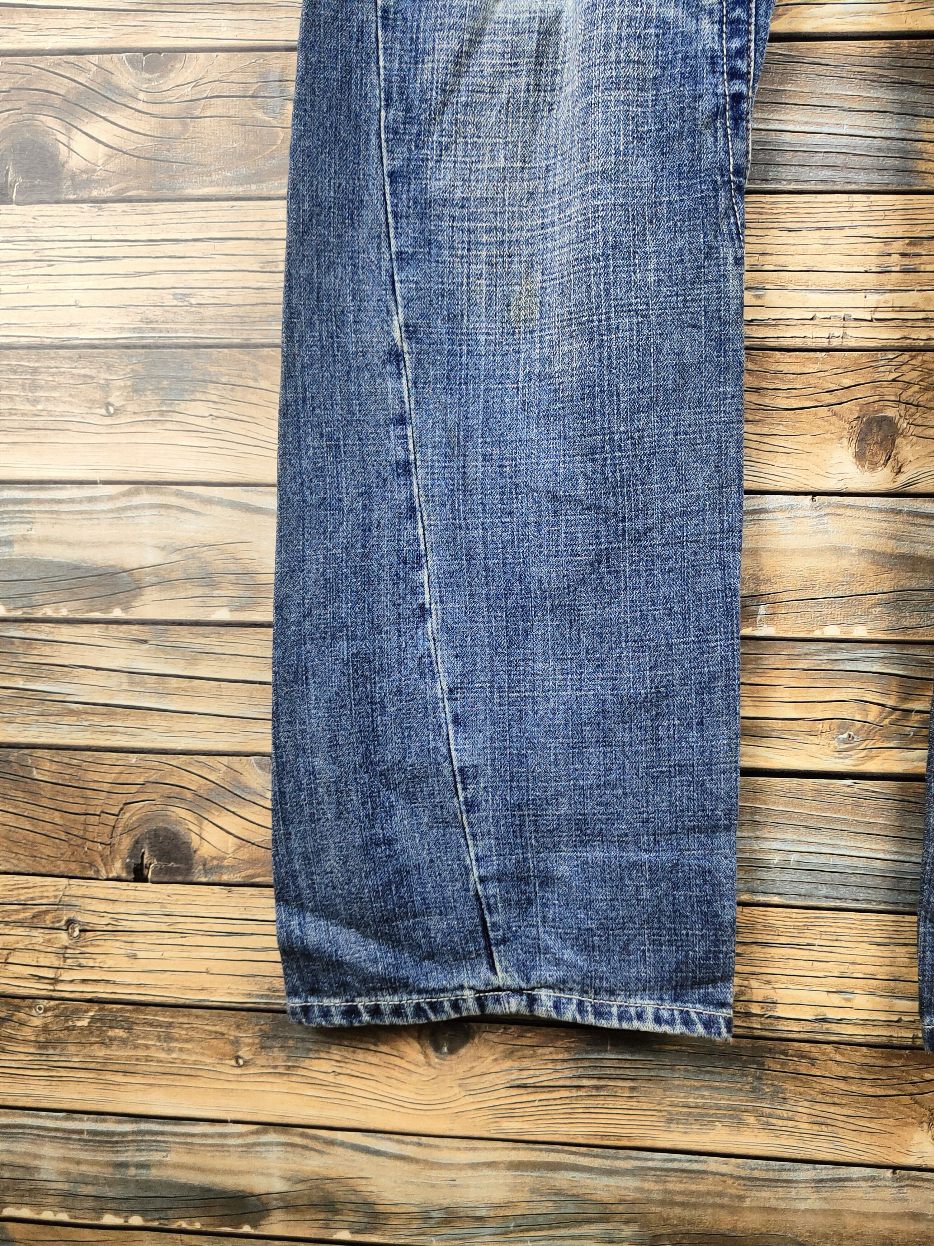 True Religion DL True Religion Blue Distressed Ripped Jeans #46-888 Size US 34 / EU 50 - 4 Thumbnail