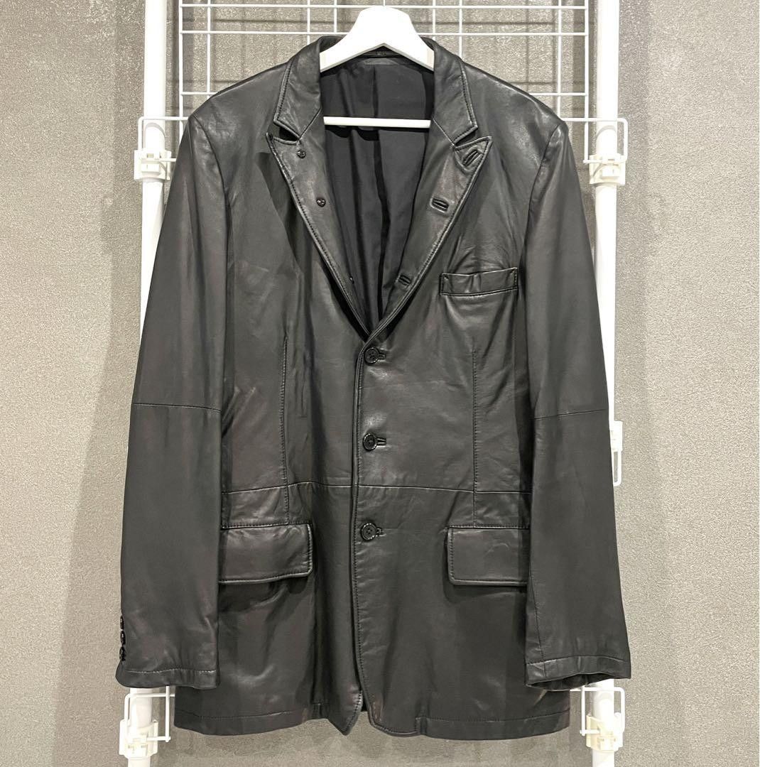 Yohji Yamamoto Yohji Yamamoto Pour Homme 10ss Leather Jacket | Grailed