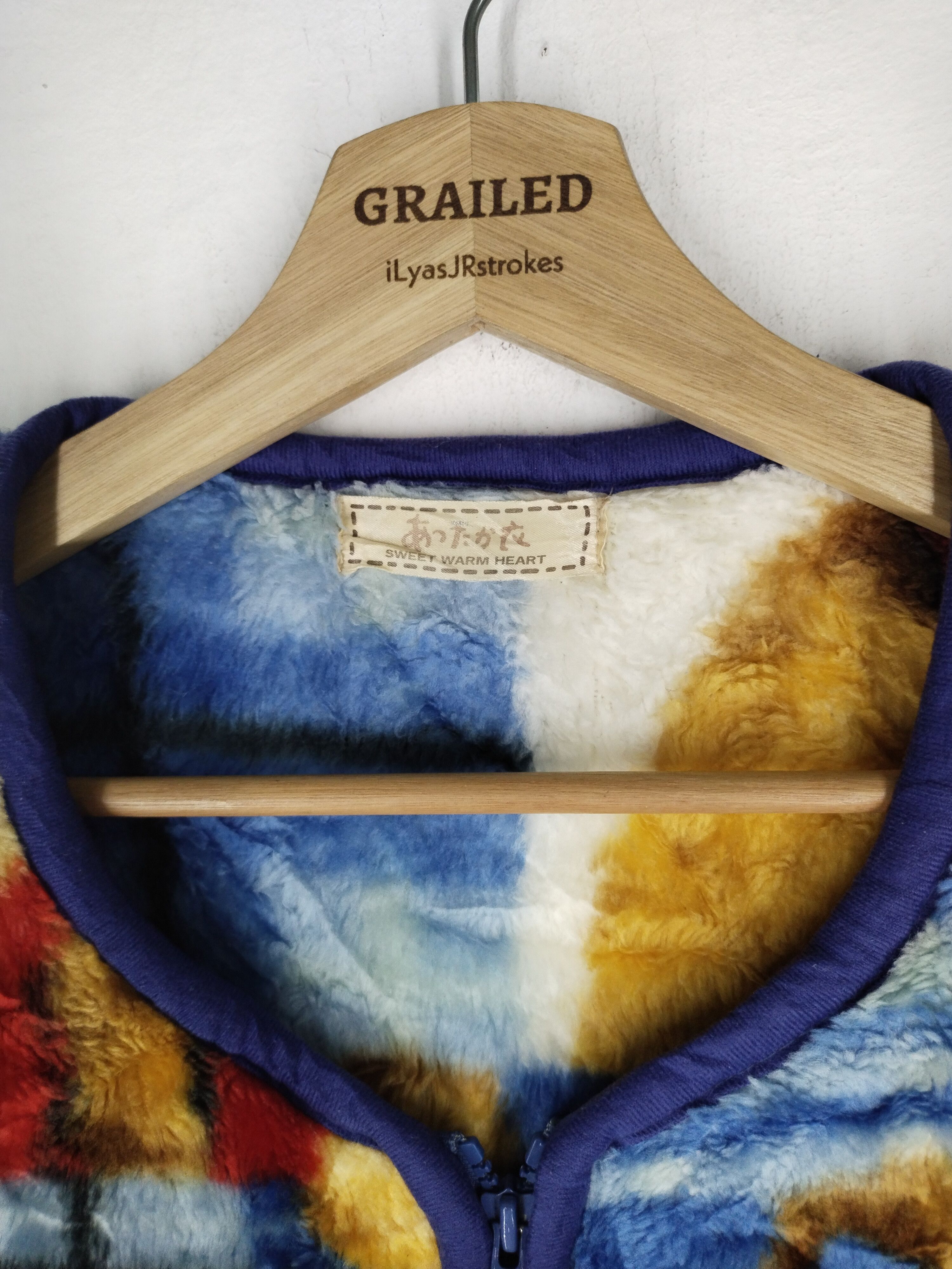 If Six Was Nine × Japanese Brand × Vintage Vintage Over Print Bears Wool Zipper Jacket Size US L / EU 52-54 / 3 - 19 Thumbnail