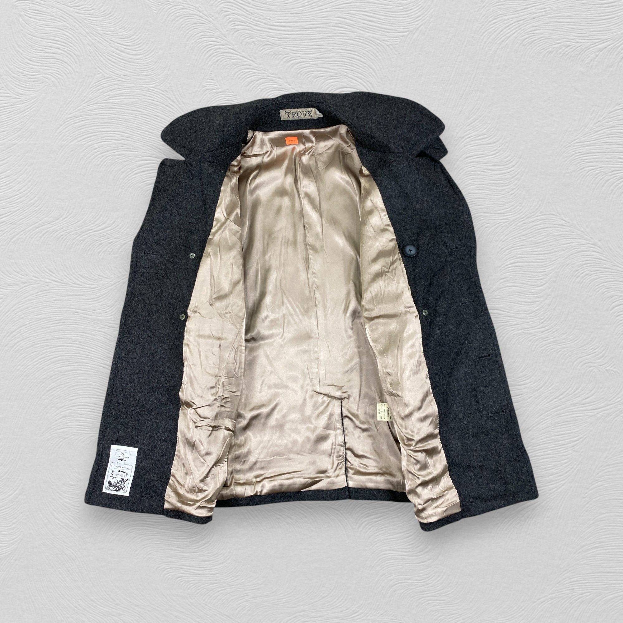 If Six Was Nine Vintage Trove Wool Peacoat Jacket- J453 Size US S / EU 44-46 / 1 - 3 Thumbnail