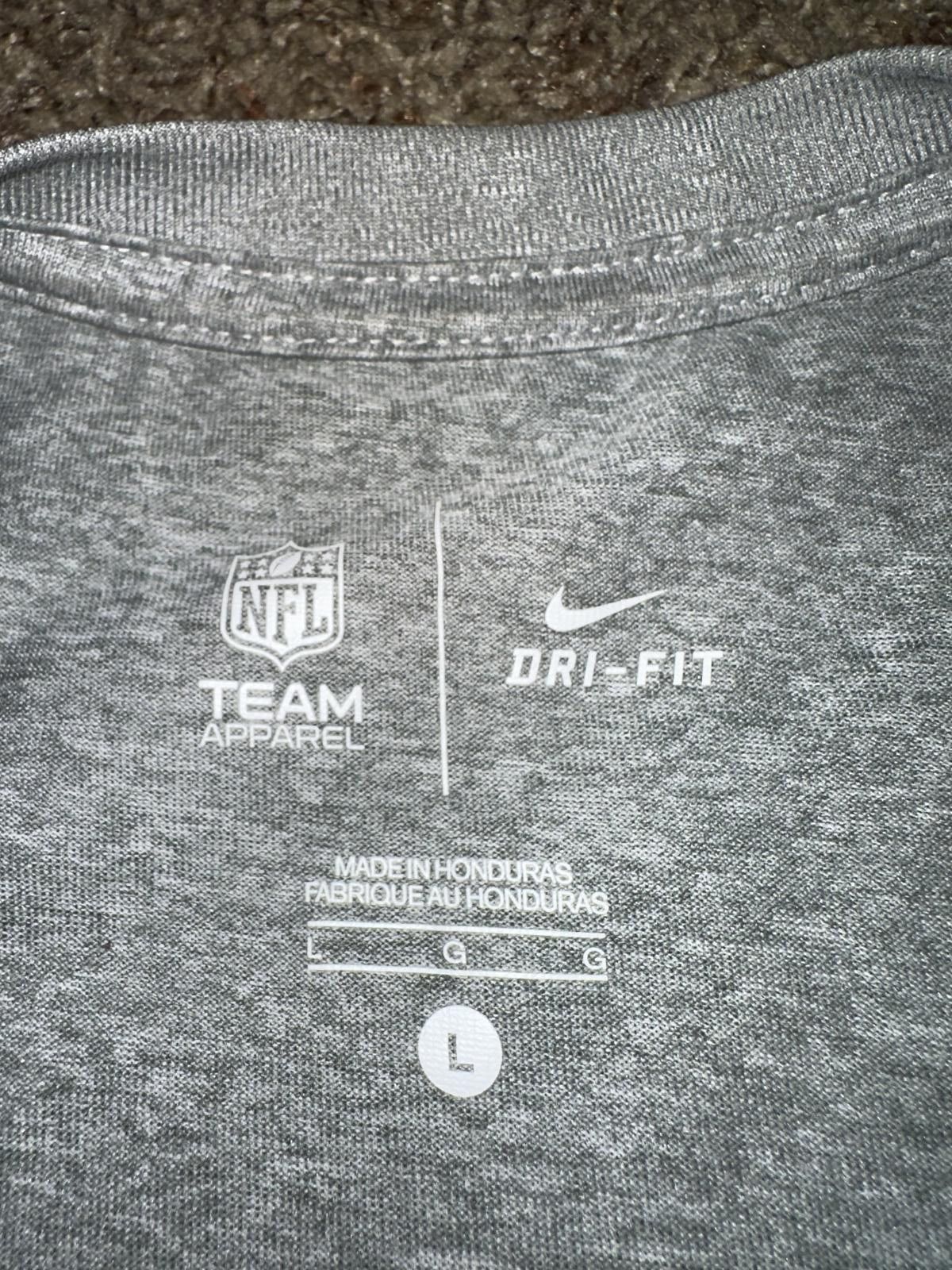 Nike Nike Dri-Fit NFL Pittsburg Steelers Football Mens Gray T-Shirt Size US L / EU 52-54 / 3 - 3 Thumbnail