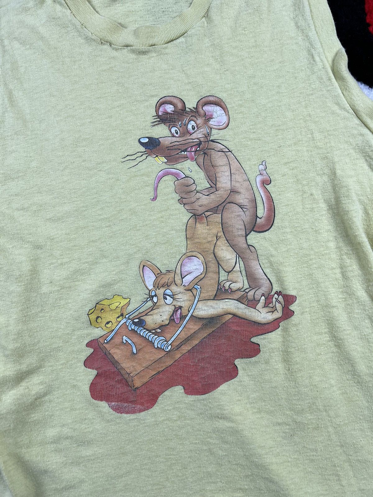 Vintage Y2K Vintage 90s Sex Mouse Faded Distressed Adult 18+ Tee Size M / US 6-8 / IT 42-44 - 4 Thumbnail
