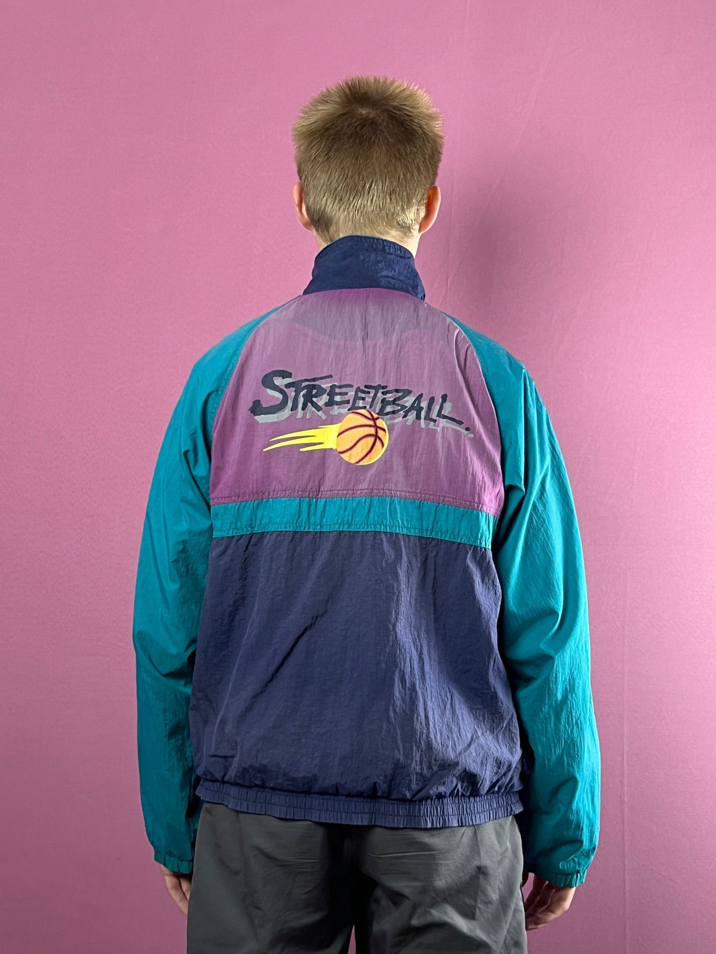 Other 90s Playcrew Streetball Vintage Men's Windbreaker Jacket - M Size US M / EU 48-50 / 2 - 3 Thumbnail