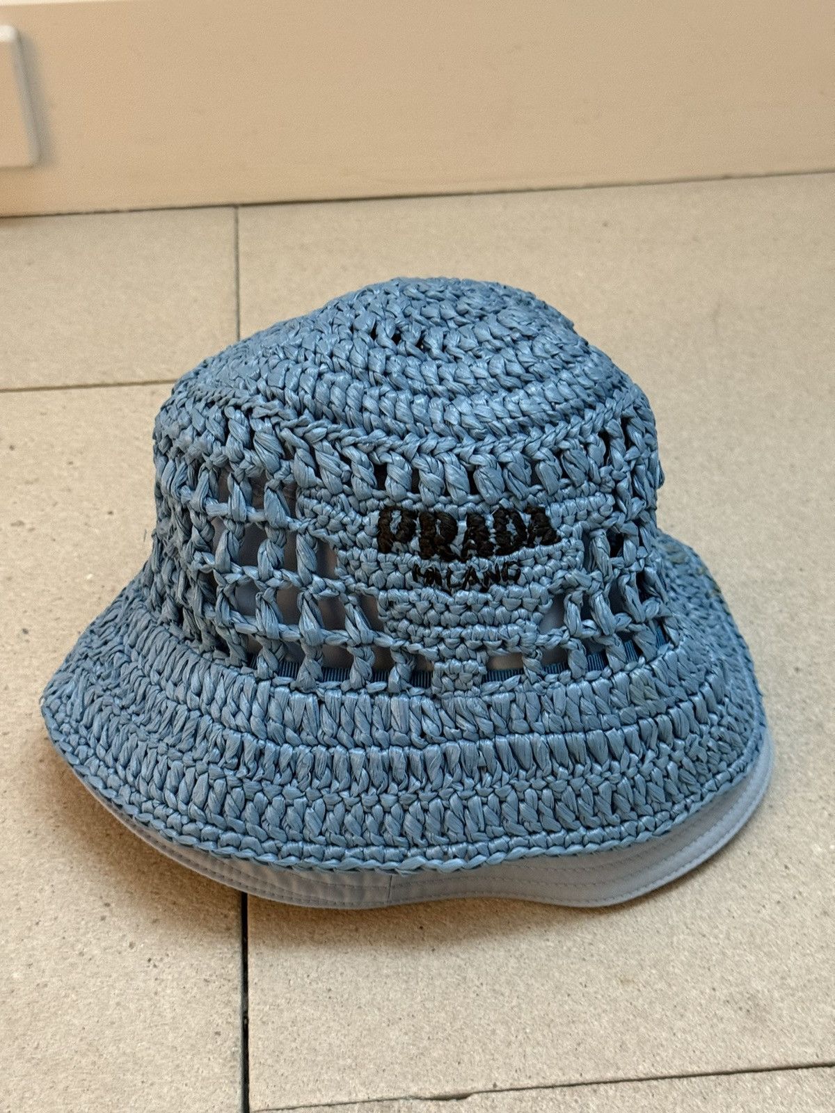 Prada Prada blue crochet bucket hat Size ONE SIZE - 3 Thumbnail