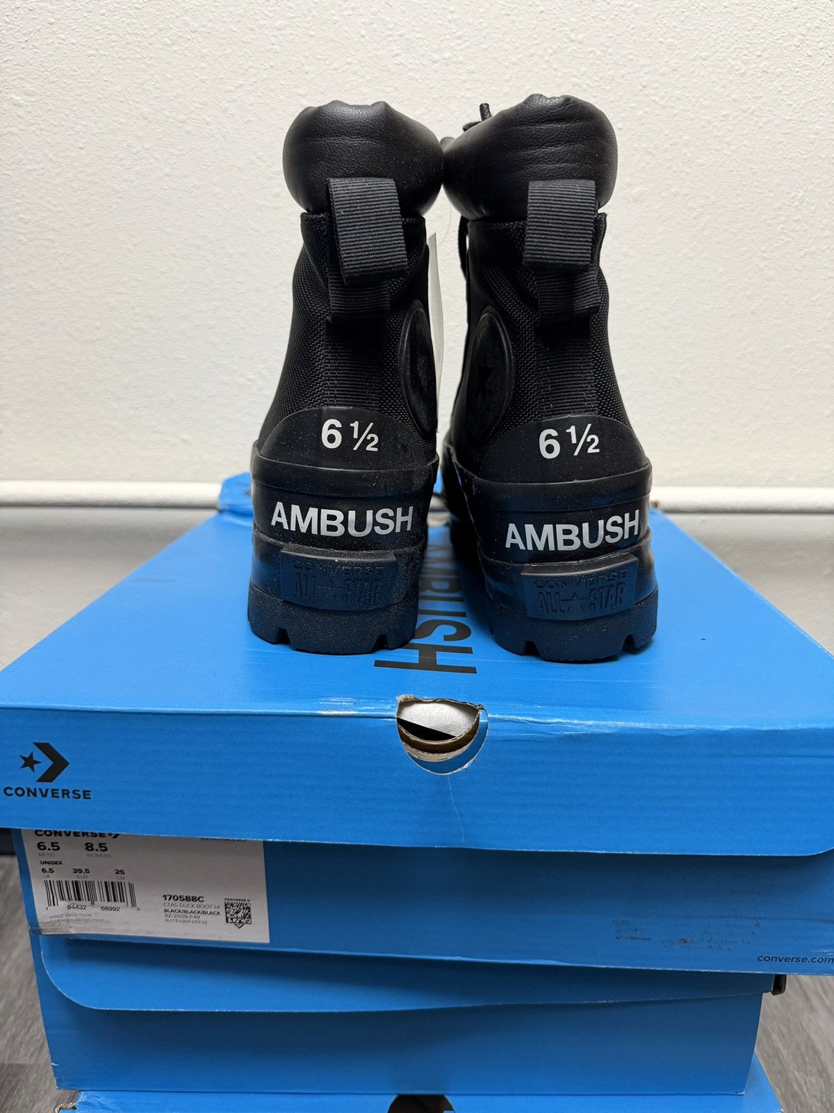 Ambush Design × Converse Converse x Ambush CTAS Duck Boot Black Canvas Womens Size US 8.5 / IT 38.5 - 3 Thumbnail