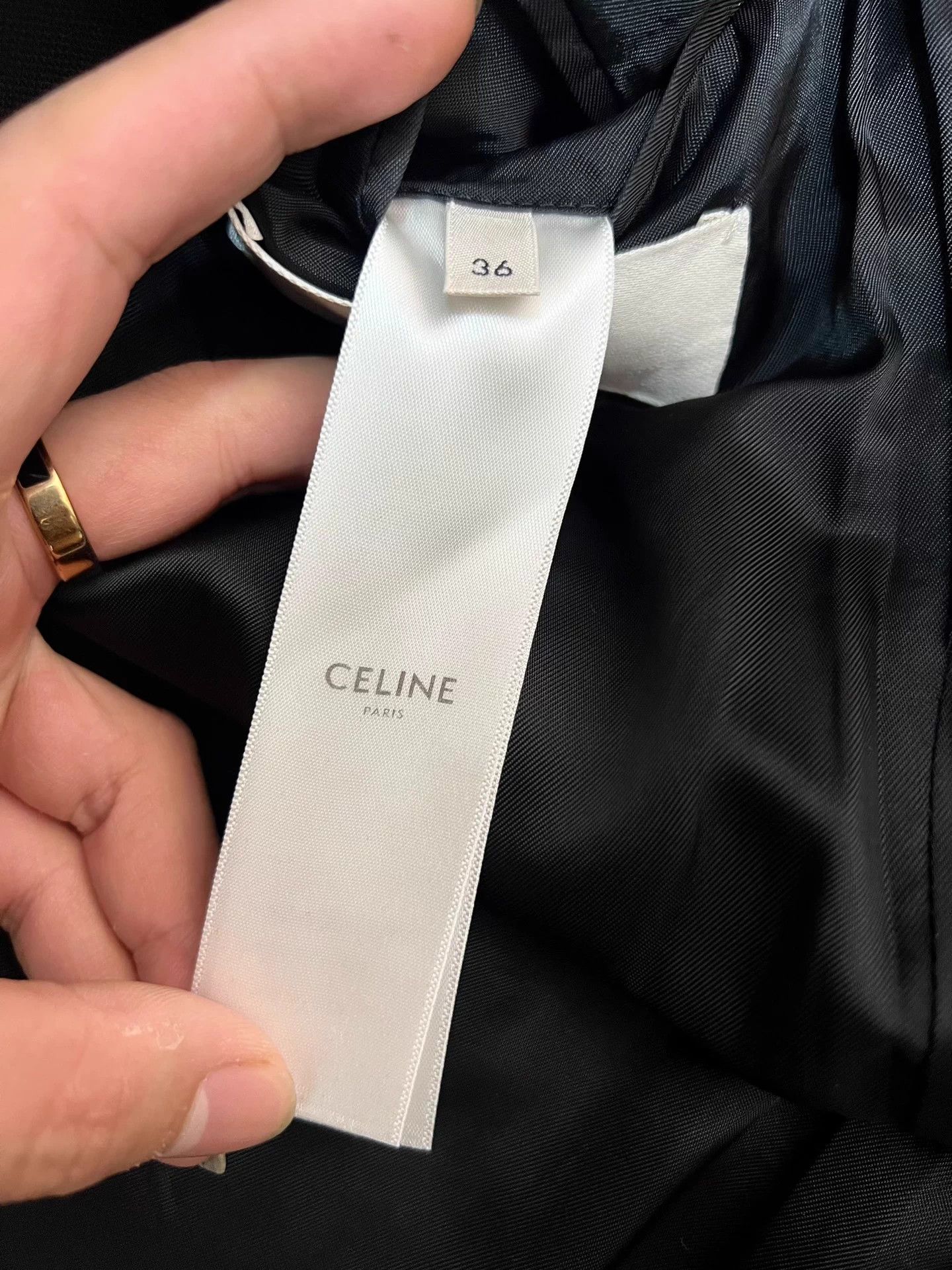 Celine Authentic Celine Spring/Summer black double-breasted suit Size XS / US 0-2 / IT 36-38 - 5 Thumbnail