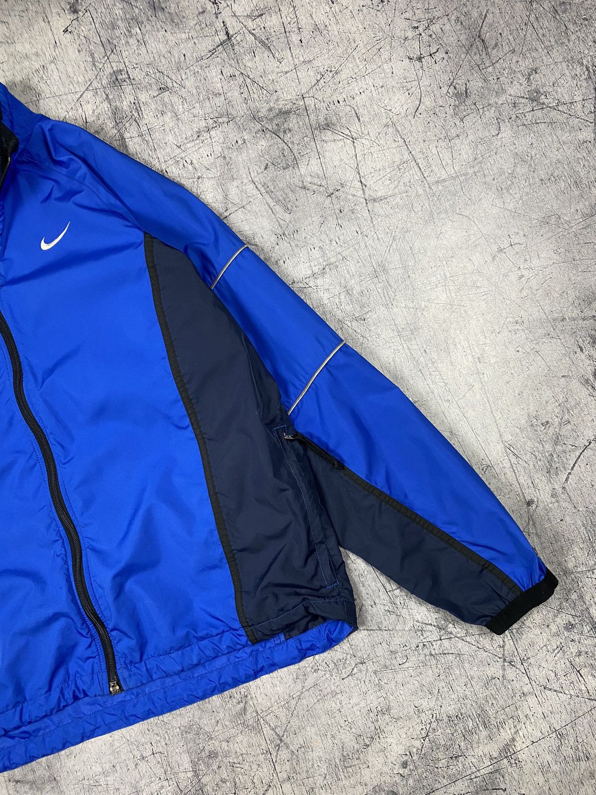 Nike × Vintage Vintage Nike Swoosh Drill Track Jacket Bomber Size US M / EU 48-50 / 2 - 3 Thumbnail