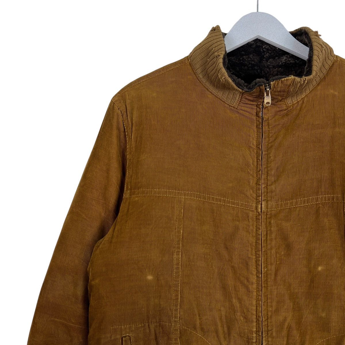 Japanese Brand 🔥 INCERTUS CORDUROY FAUX FUR LINING BOMBER JACKET Size US M / EU 48-50 / 2 - 7 Thumbnail