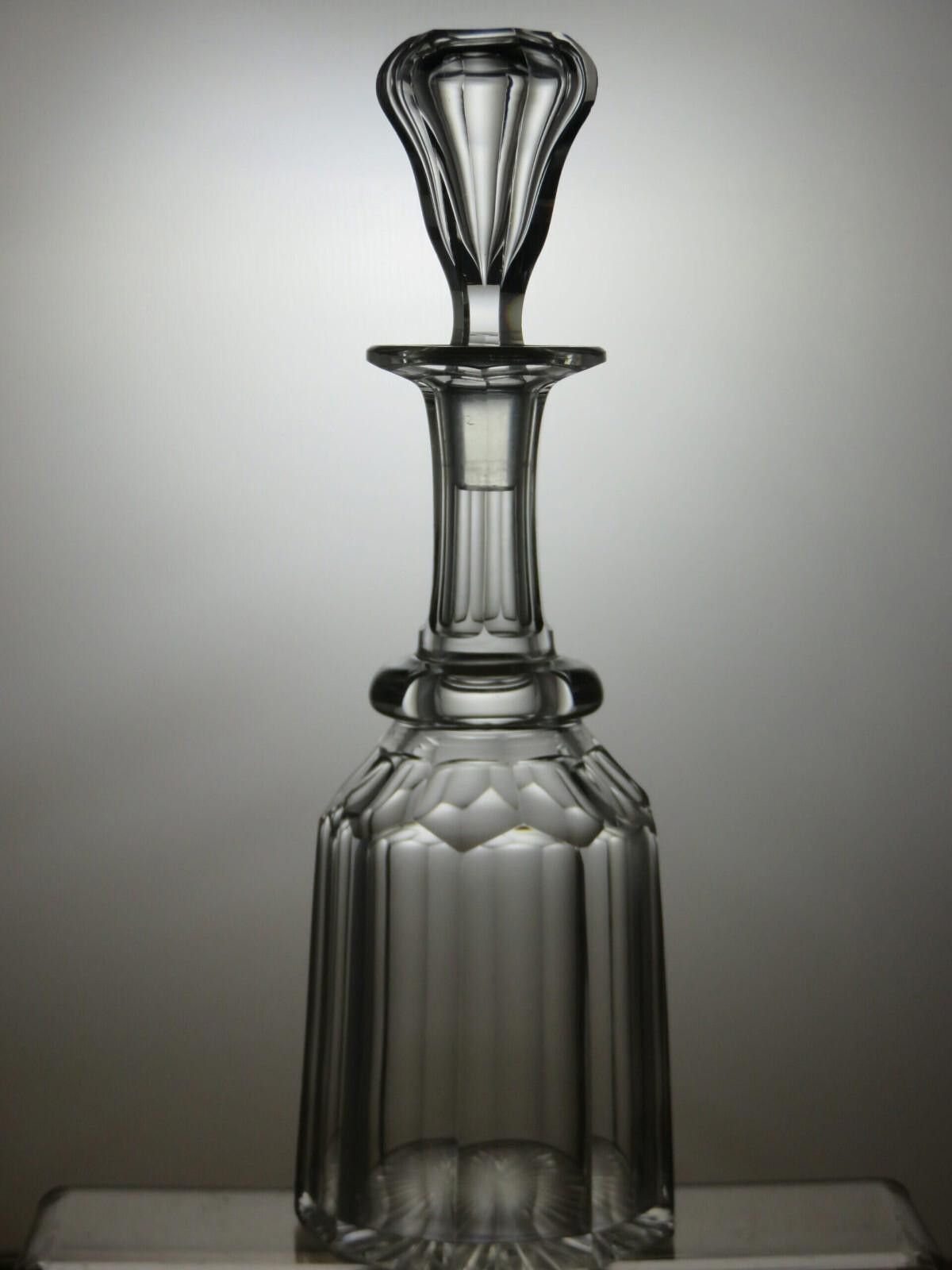 The Unbranded Brand Antique Victorian Pillar Molded Blown Flint Glass Decanter Size ONE SIZE - 2 Thumbnail