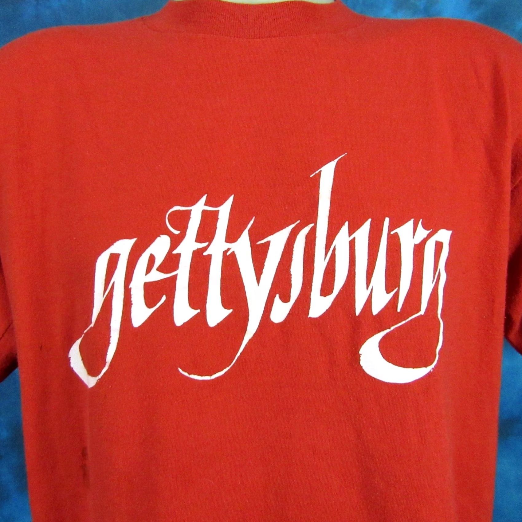 Vintage VINTAGE GETTYSBURG PENNSYLVANIA T-Shirt L MEN Red 80s 90s Civil War concert style print Size US L / EU 52-54 / 3 - 3 Thumbnail