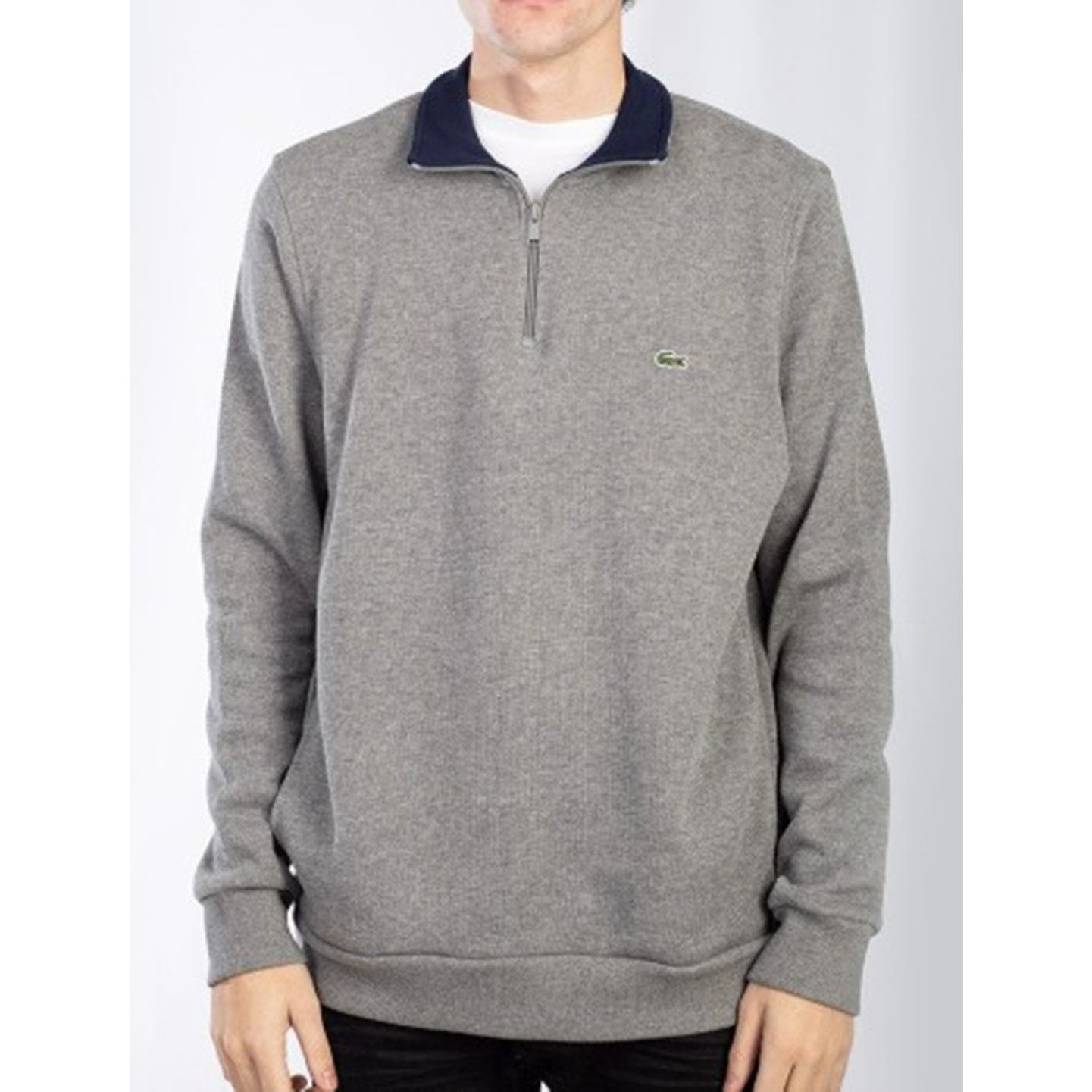 Lacoste Lacoste Men's Half Zip Lightweight Interlock Sweatshirt 4XL Size US XXL / EU 58 / 5 - 1 Thumbnail