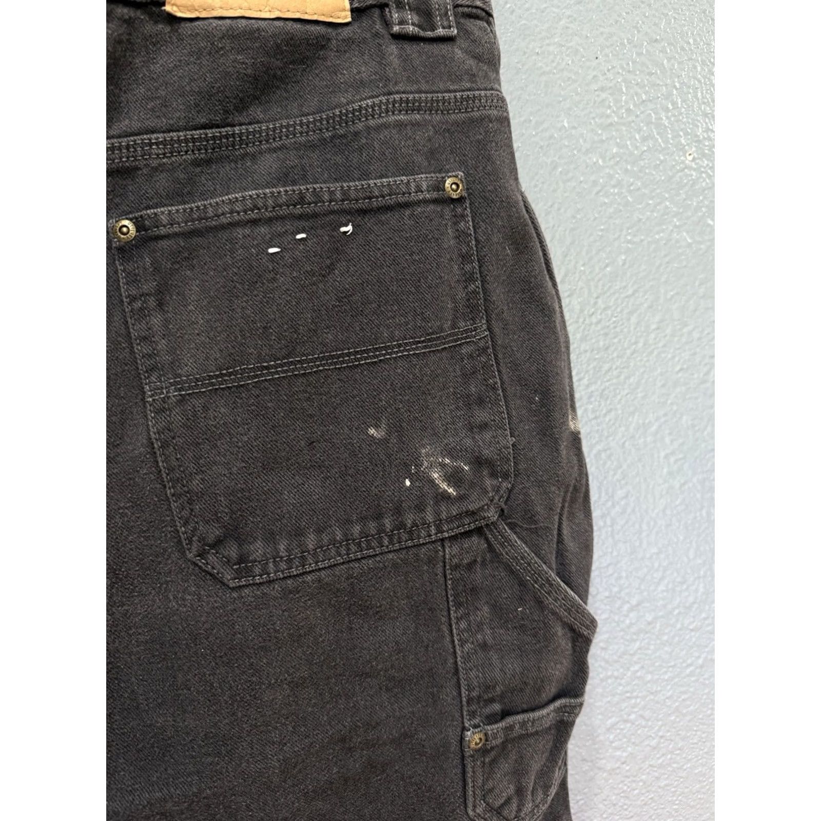 Vintage VINTAGE Utility Black Cotton Carpenter Men’s Baggy Short Sz 36 Size US 36 / EU 52 - 4 Thumbnail