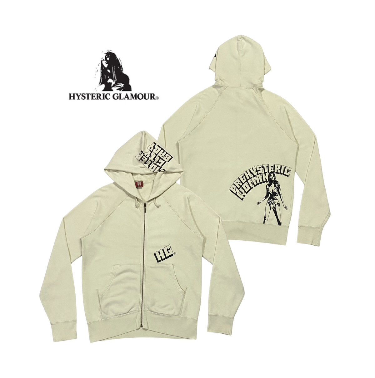 Hysteric Glamour Hysteric Glamour “Prehysteric Woman” Full Zip Hoodie Size US M / EU 48-50 / 2 - 1 Thumbnail