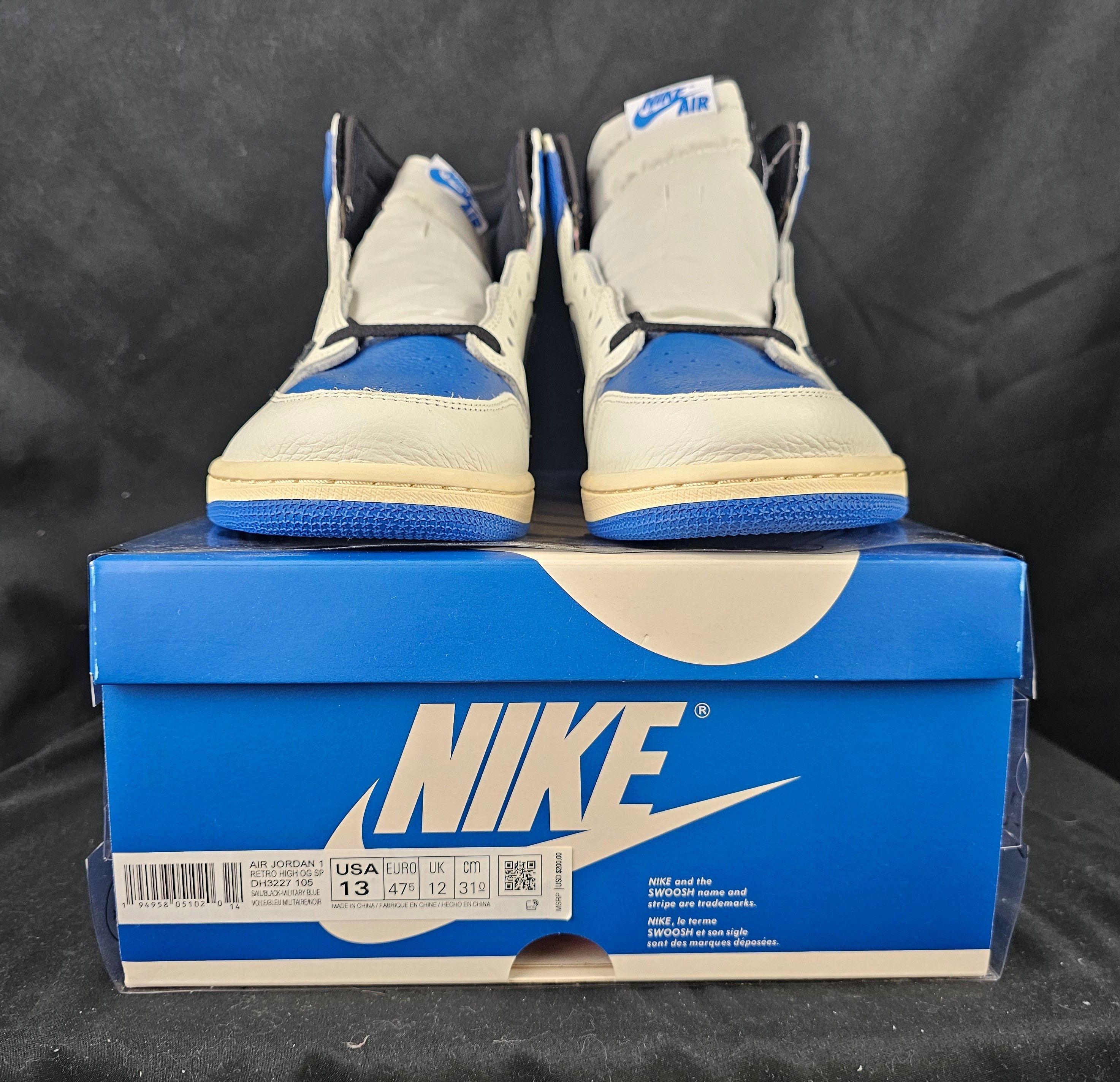 Fragment Design × Jordan Brand × Travis Scott Nike Jordan 1 High OG Fragment Design x Travis Scott Men's Size US 13 / EU 46 - 8 Thumbnail