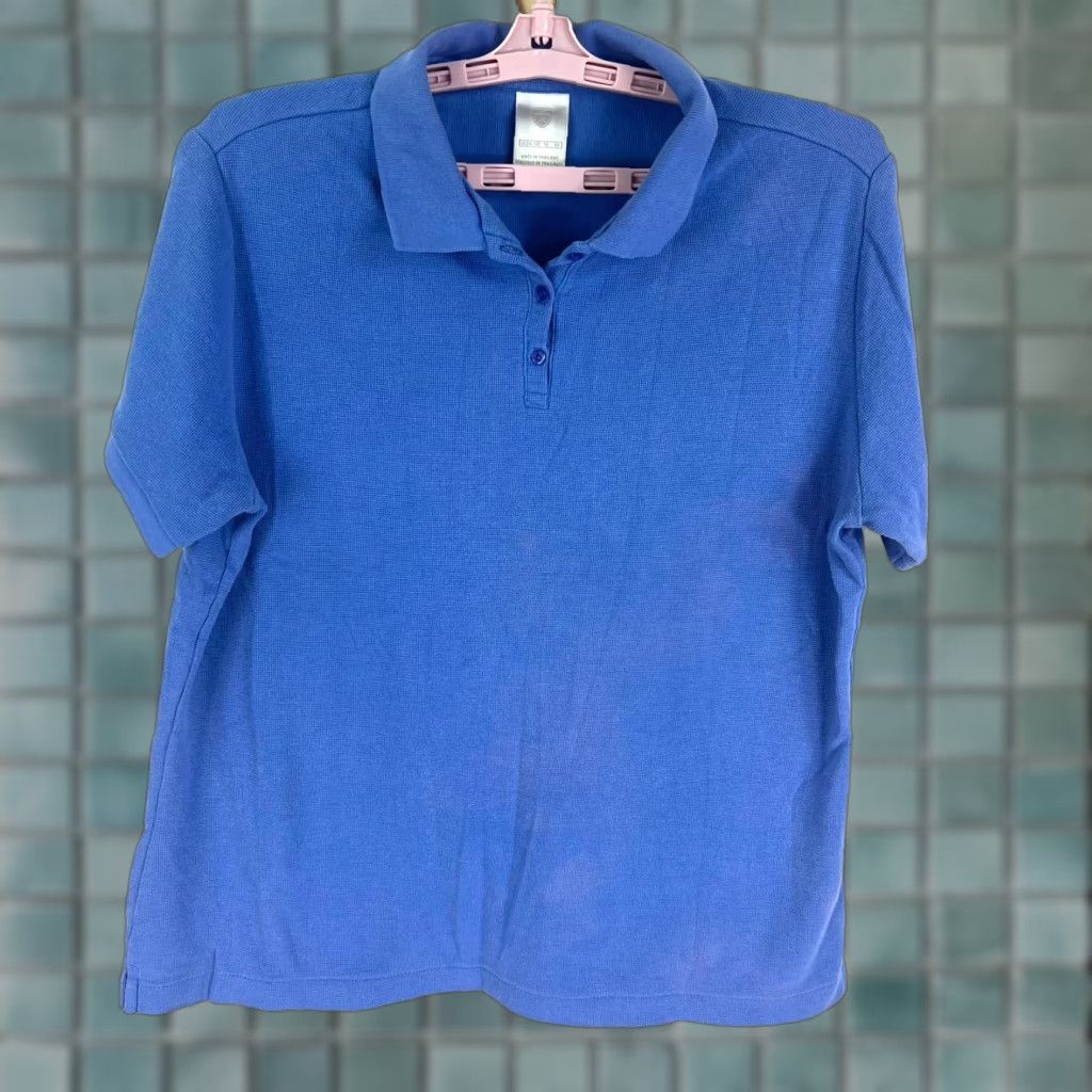 Nike Nike Polo Shirt Womens XL Blue Short Sleeve Size XL / US 12-14 / IT 48-50 - 1 Thumbnail