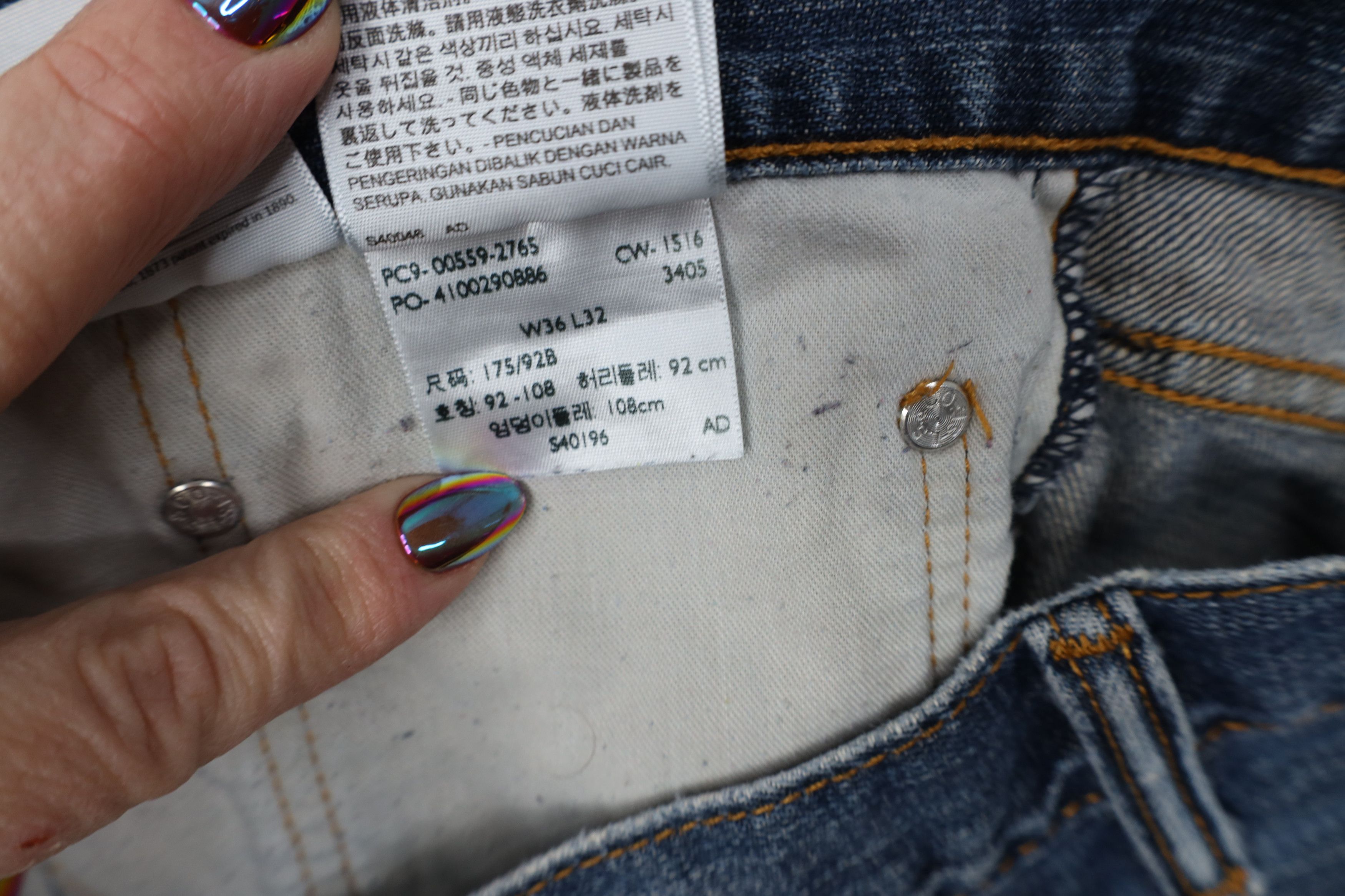 Levi's Vintage Y2K Levis 569 Loose Fit Straight Wide Leg Jeans Blue Size US 36 / EU 52 - 8 Thumbnail