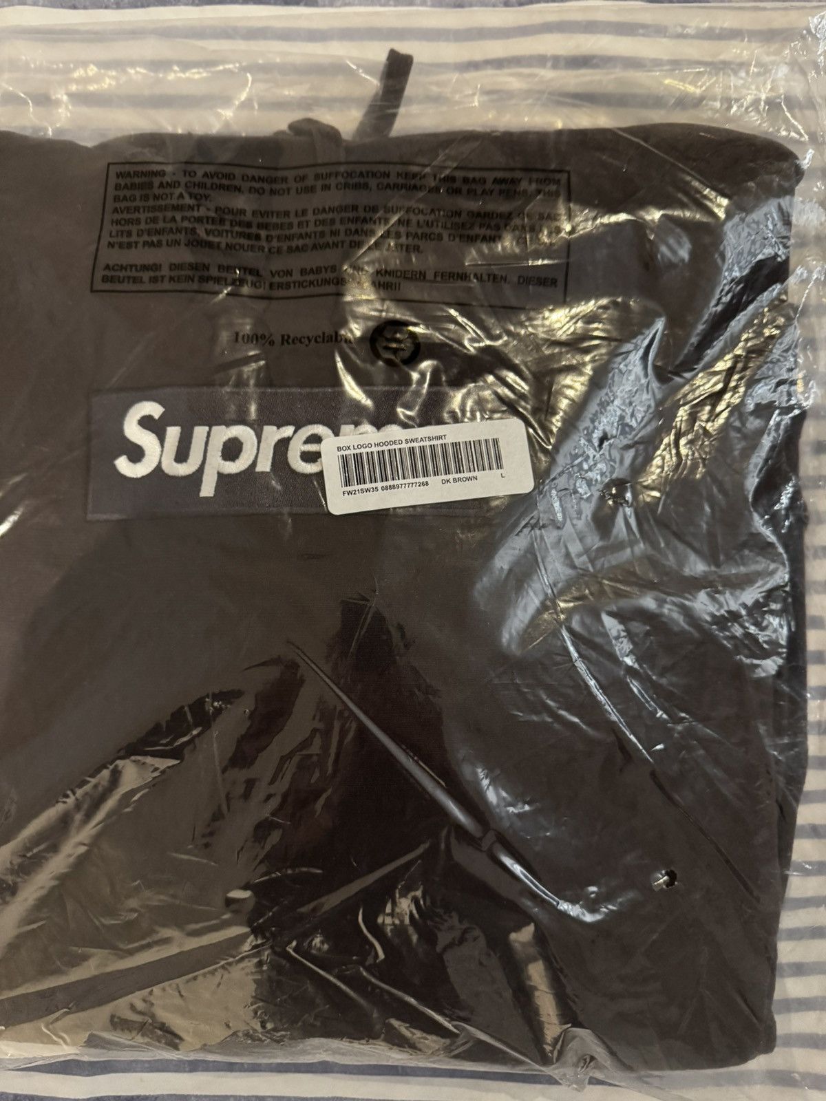 Supreme Supreme Brown Box Logo Hooded Sweatshirt Pullover Large FW21 Size US L / EU 52-54 / 3 - 1 Thumbnail