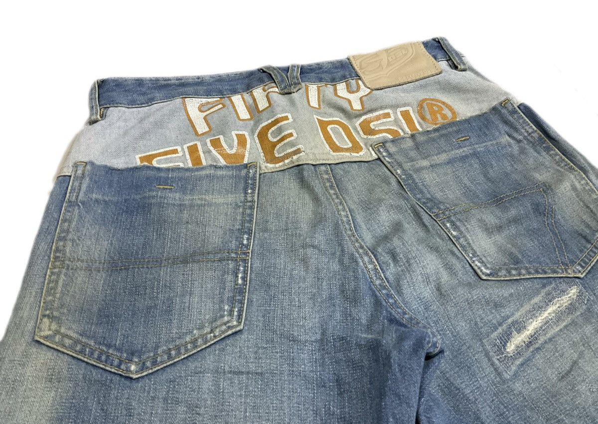Diesel × Hysteric Glamour × Jean 🔥Sick Y2K 55 DSL Baggy Denim Distressed Size US 30 / EU 46 - 3 Thumbnail