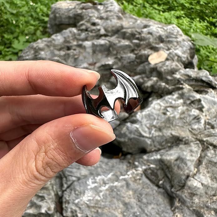 Other Bat plated brass ring Size ONE SIZE - 3 Thumbnail