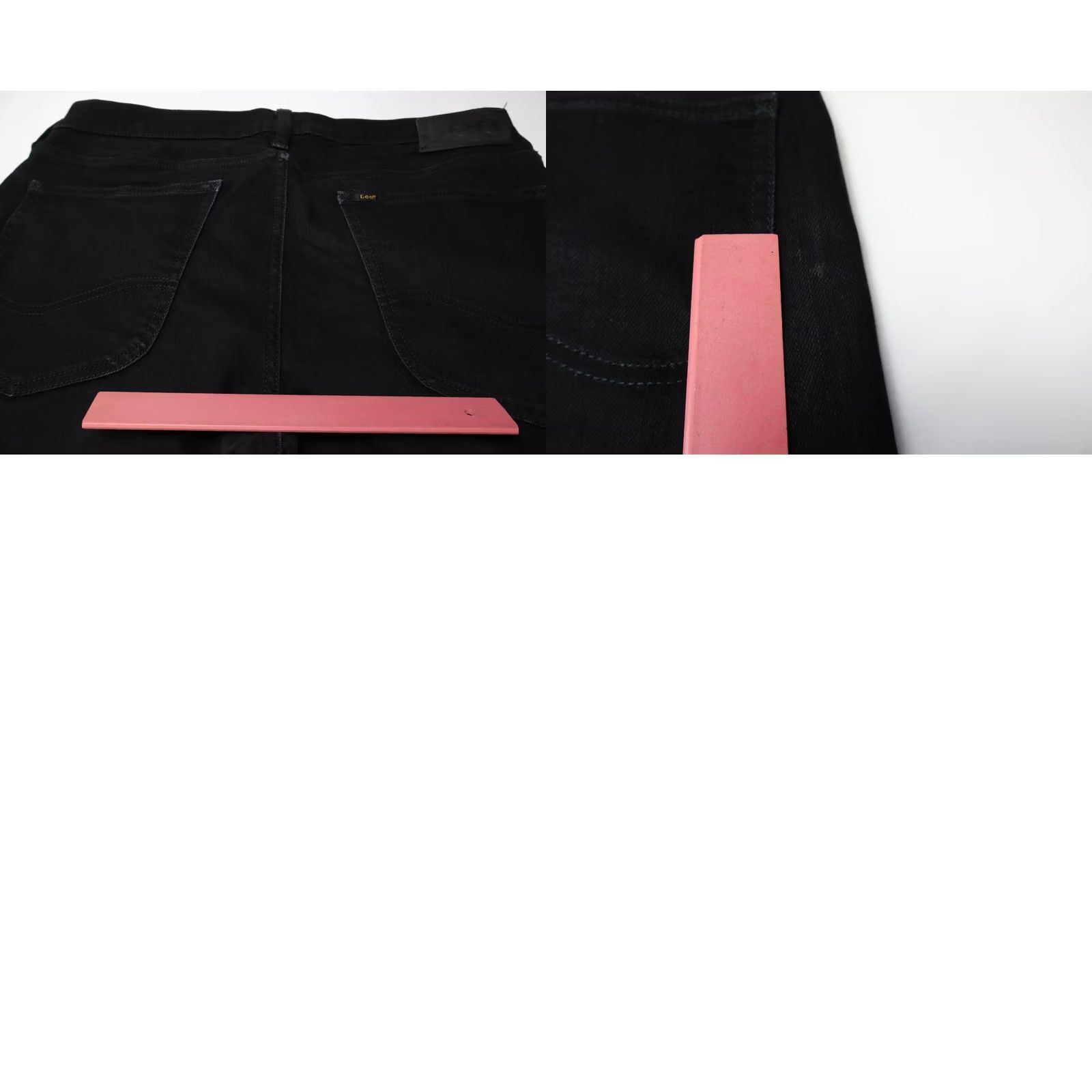 Lee LEE Luke Jeans Slim Fit Stretch Zip Fly Black Mens W31/L32 Denim 98% Cotton 2% Elatane Pocket Regular Sizes Size US 31 - 8 Thumbnail