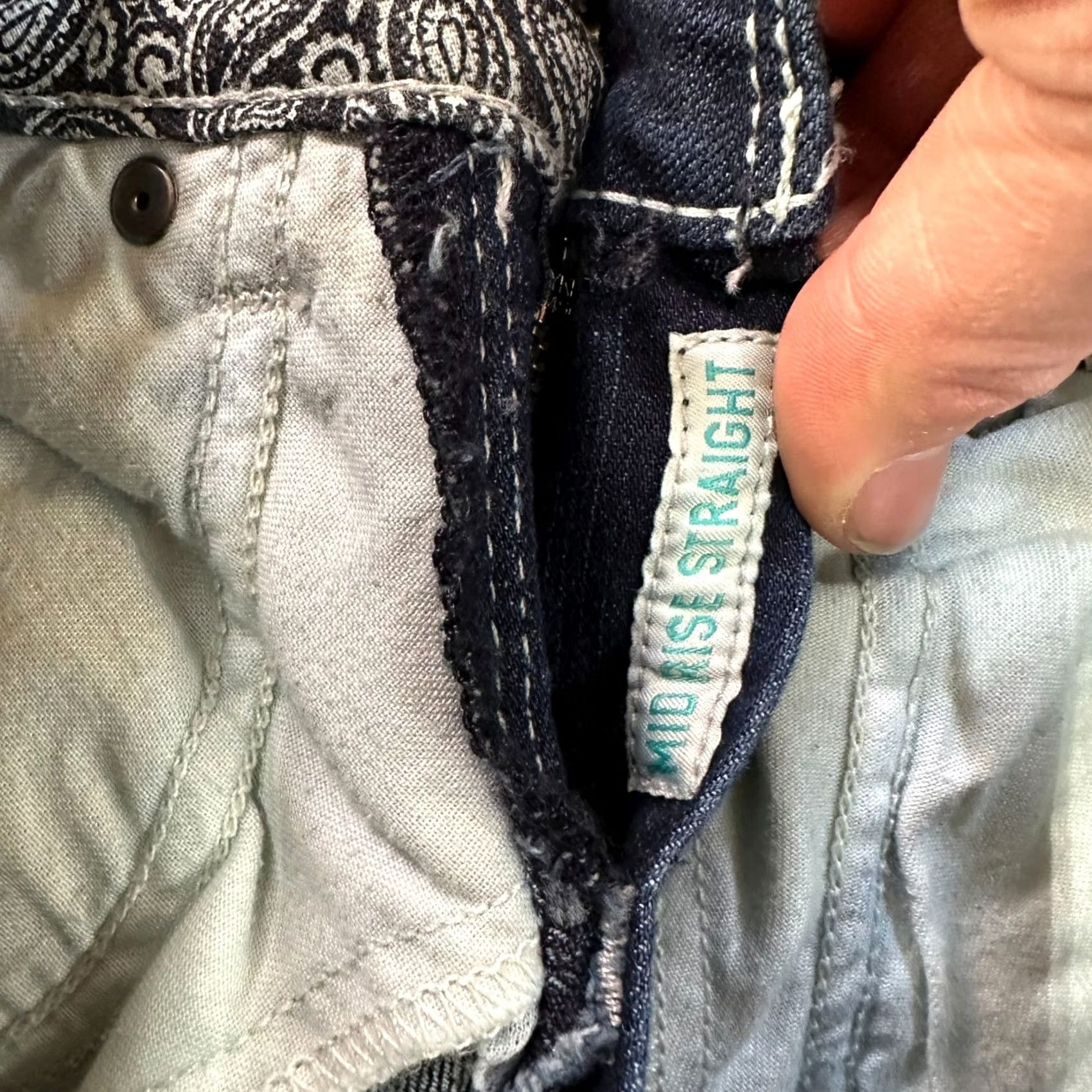 Ariat Ariat REAL Denim Jeans Womens 27 Blue Stretch Bootcut 5-Pocket Regular Inseam 31 Size 27" / US 4 / IT 40 - 6 Thumbnail