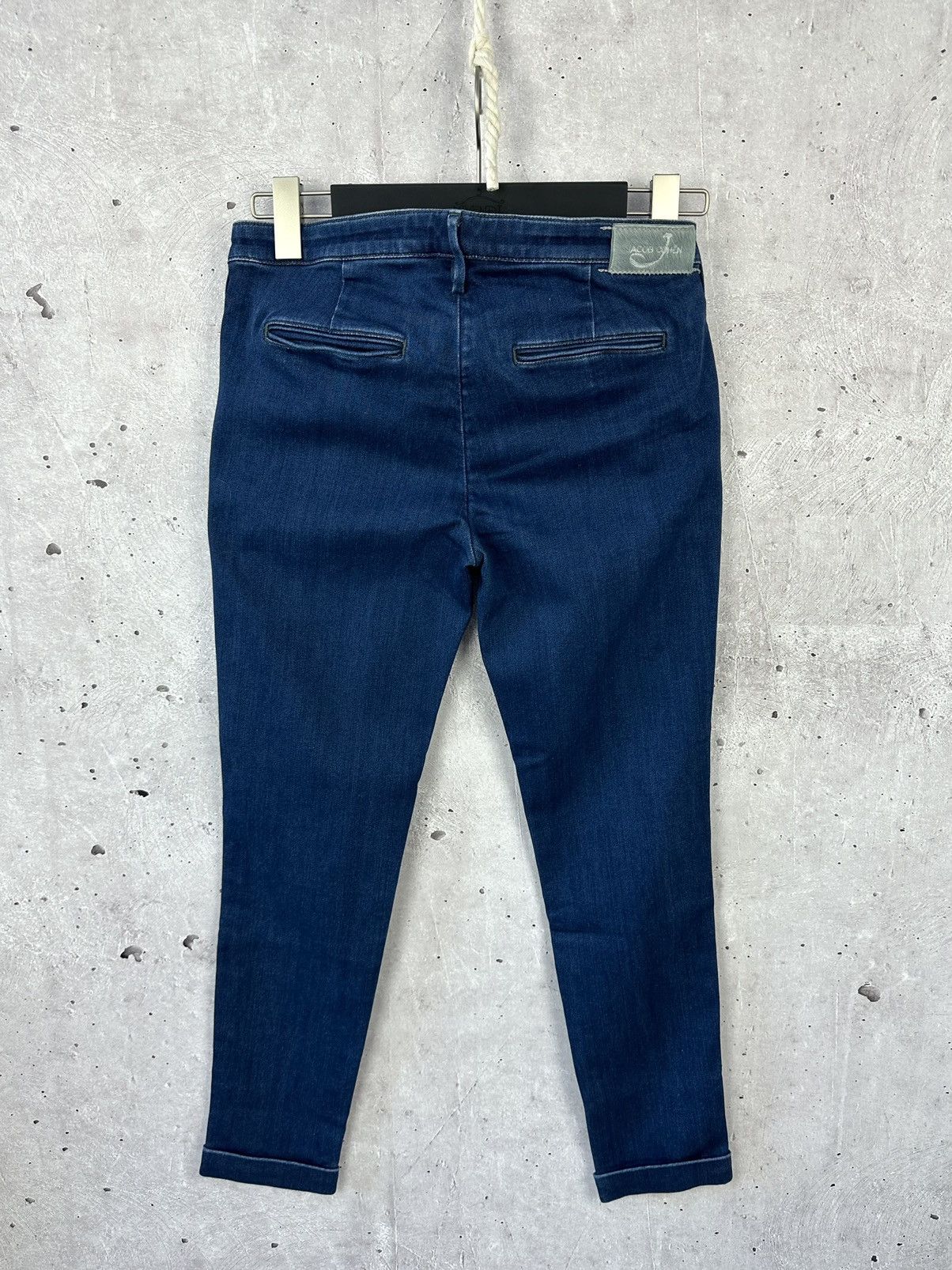 Jacob Cohen × Vintage Jacob Cohen Hand Made Tailored Navy Made in Italy Jeans Size 27" / US 4 / IT 40 - 5 Thumbnail