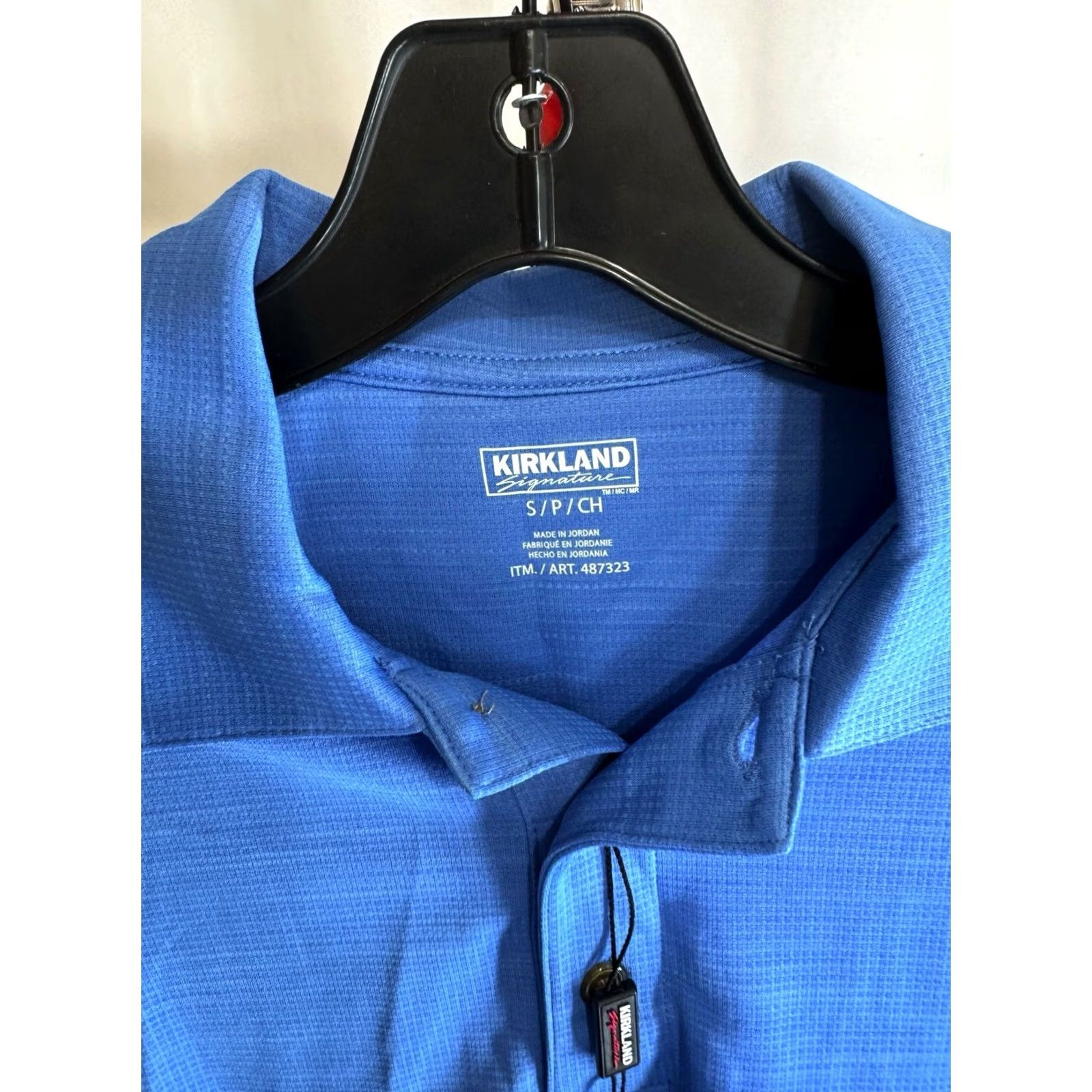 Vintage Kirkland Shirt Mens S Sharp NWT Bleu Poly Golf POLO Size US S / EU 44-46 / 1 - 5 Thumbnail