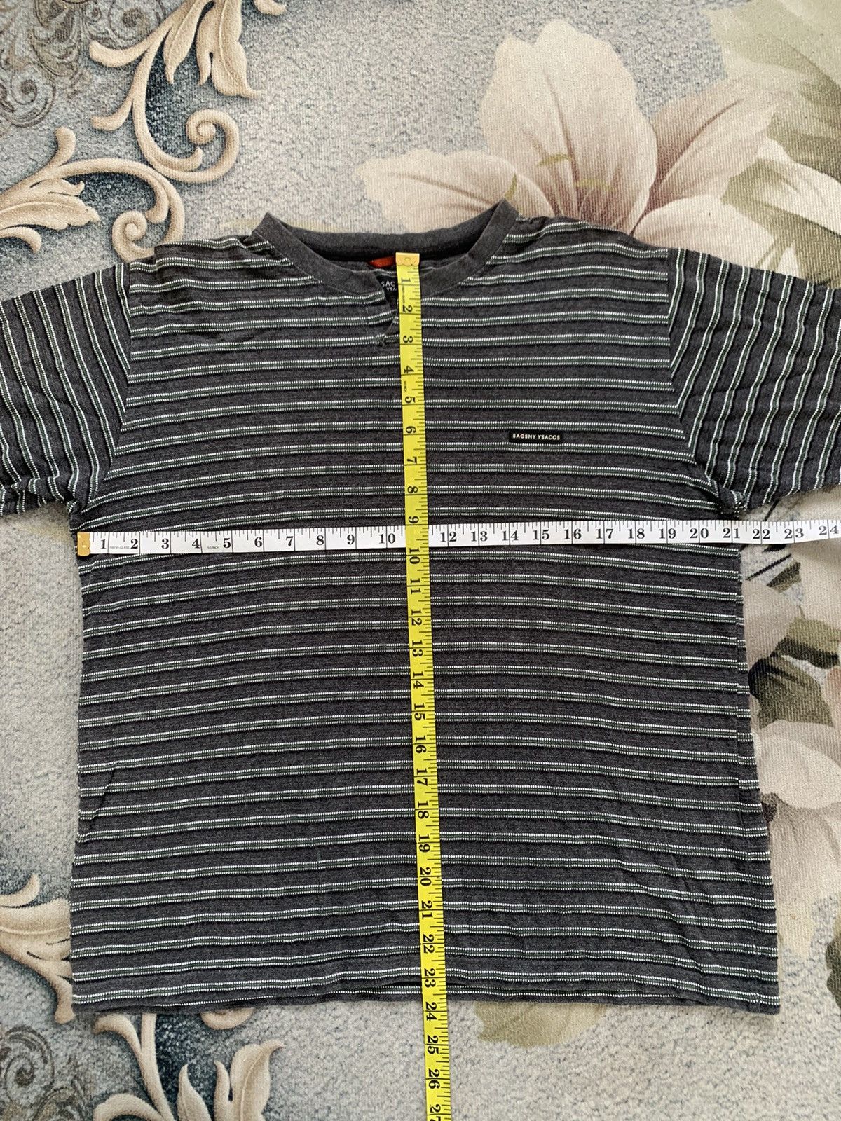 Yohji Yamamoto Sacsny Y'saccs Yohji Yamamoto Stripes Tee Size US L / EU 52-54 / 3 - 6 Thumbnail
