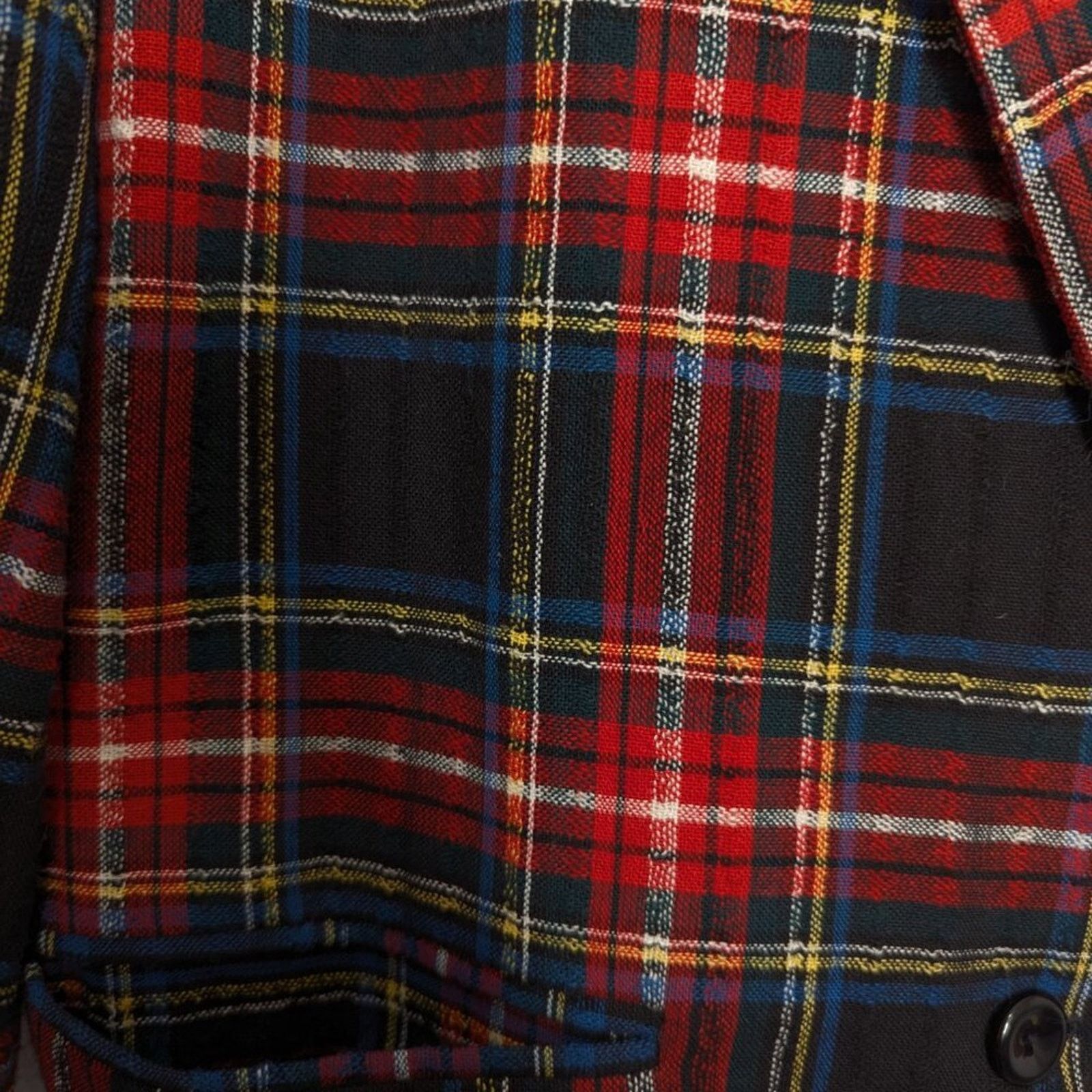 Worthington Worthington Vintage 70s Red Plaid Long Sleeve Blazer Pockets Size M / US 6-8 / IT 42-44 - 8 Thumbnail