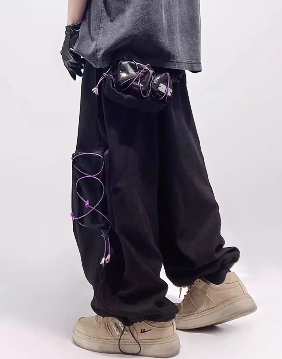 Japanese Brand × Jean Hip hop street sport Harajuku casual trousers Size US 31 - 2 Thumbnail