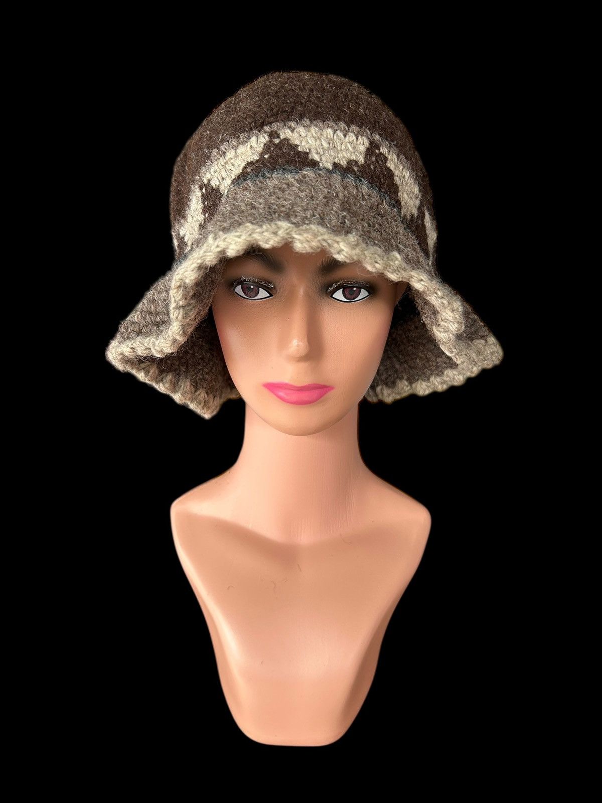 Kapital Crochet Knitted Handmade Wool Bucket Hats Size ONE SIZE - 5 Thumbnail