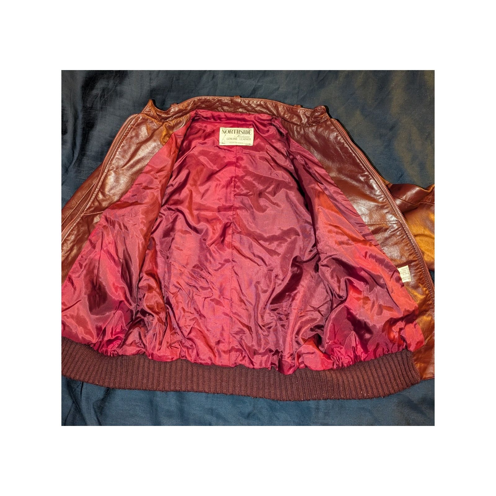 Members Only Vintage Northside Fashions Leather Jacket Women's Small USA Size XS / US 0-2 / IT 36-38 - 6 Thumbnail
