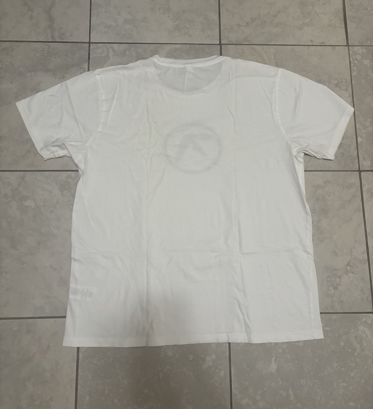 Band Tees Aphex Twin Logo Warp Records White t shirt Size US XL / EU 56 / 4 - 6 Thumbnail