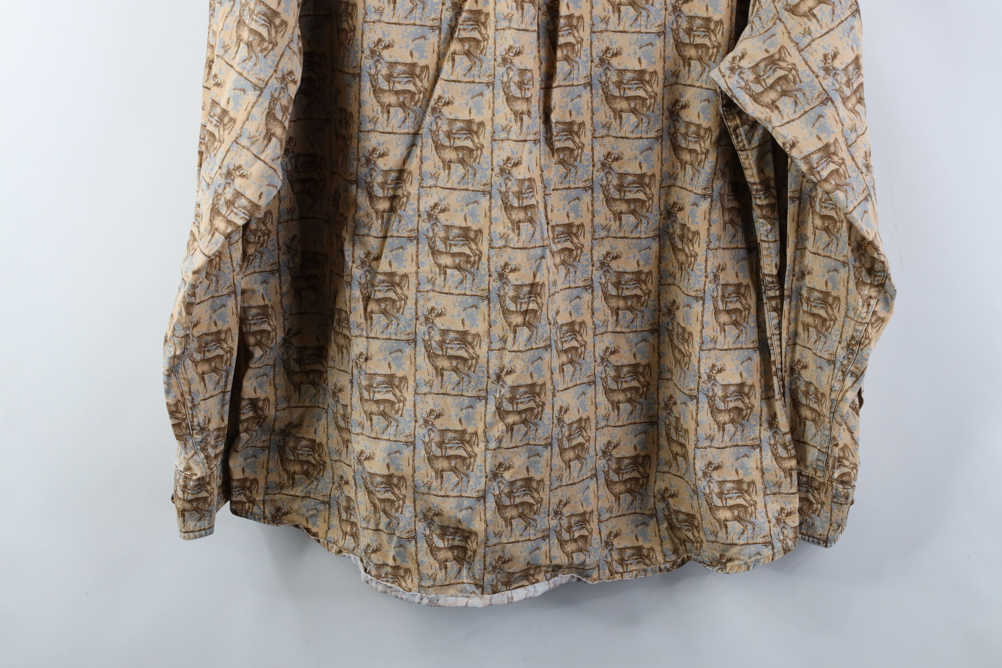 Woolrich Woolen Mills Vintage 90s Woolrich All Over Print Button Down Shirt Cotton Size US L / EU 52-54 / 3 - 15 Thumbnail