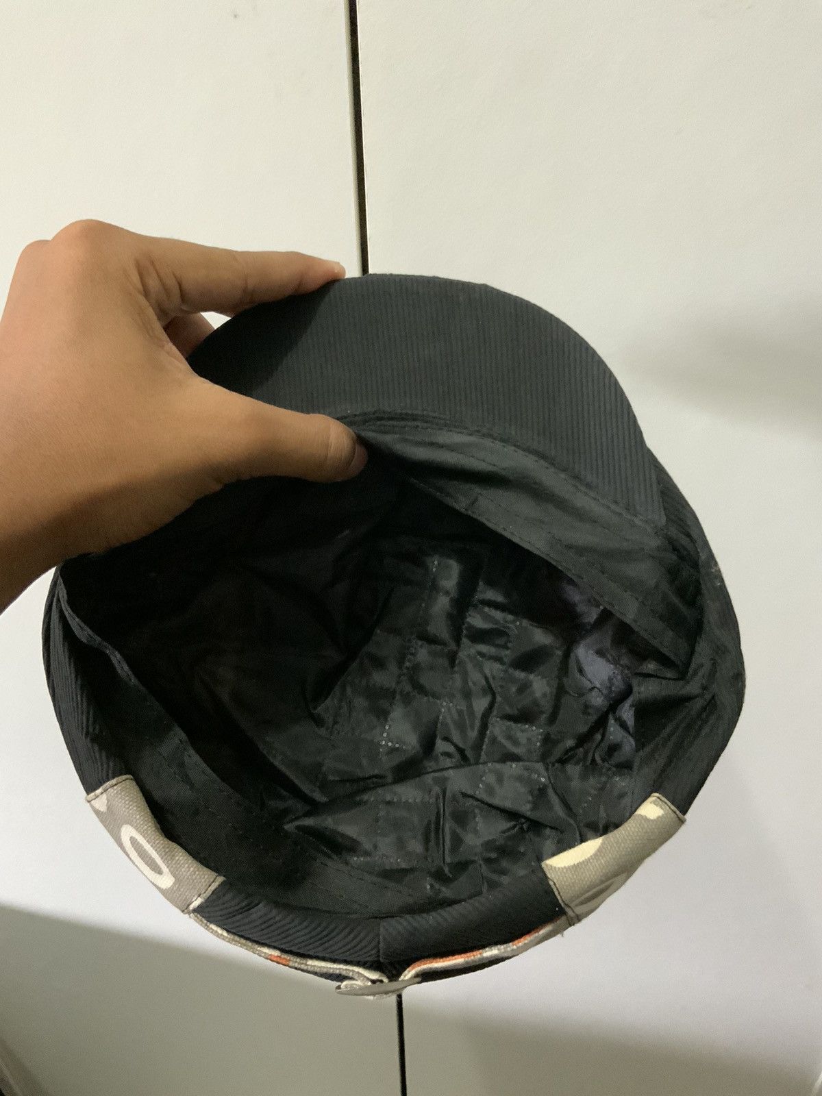 Hat Club Corduroi Black Numbers Flat Beretta Hat Size ONE SIZE - 7 Thumbnail