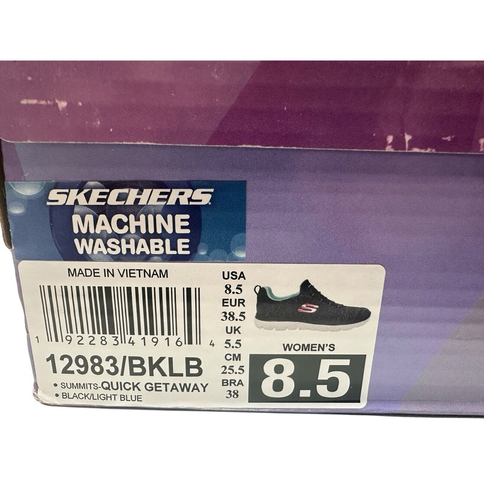 SKECHERS Skechers Summits Quick Getaway Slip-On Shoe Women Sz 8.5 Blk Size US 8.5 / IT 38.5 - 5 Thumbnail