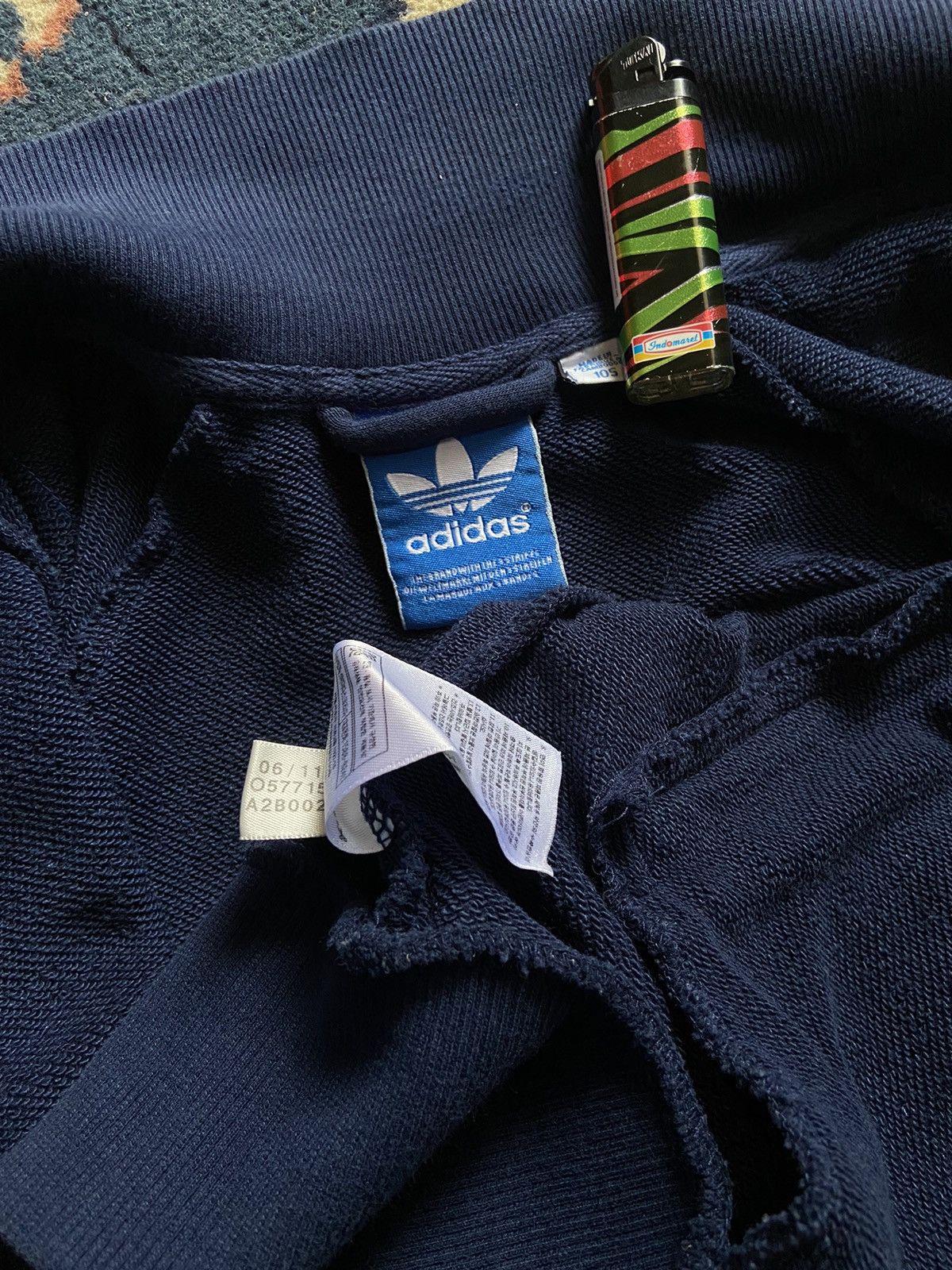 Adidas Adidas Originals Track Jacket – Navy Blue with tape Size US L / EU 52-54 / 3 - 4 Thumbnail