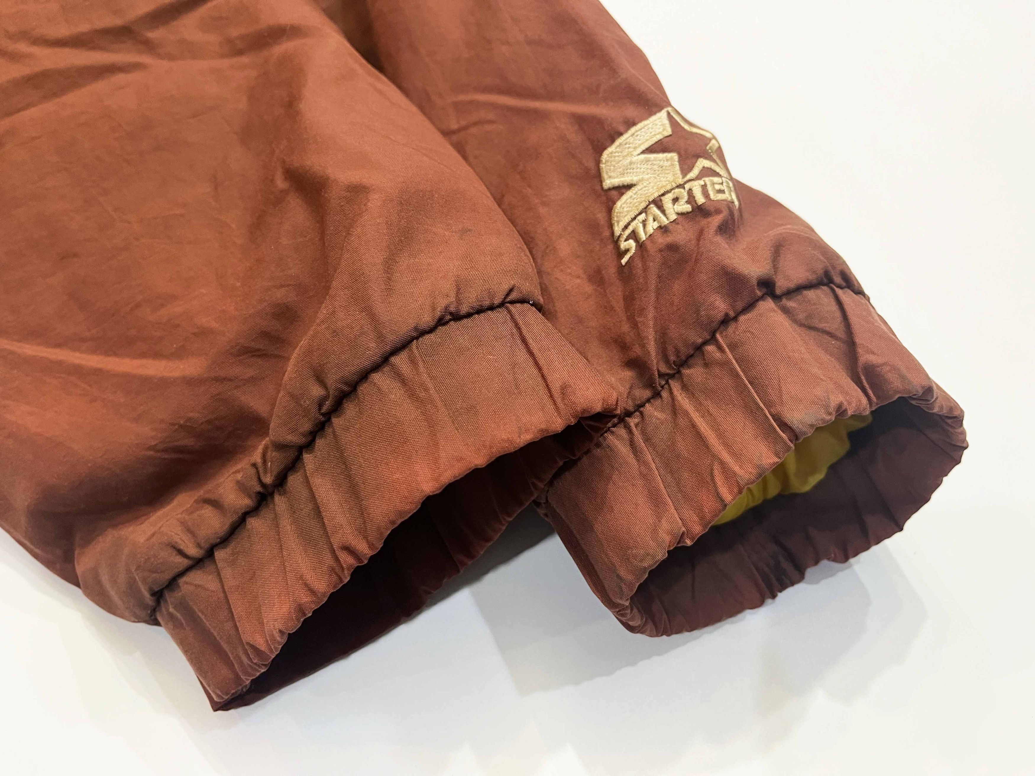Starter Vintage Starter Wyoming Cowboys NCAA Puffer Half Zip Jacket Size US M / EU 48-50 / 2 - 7 Thumbnail