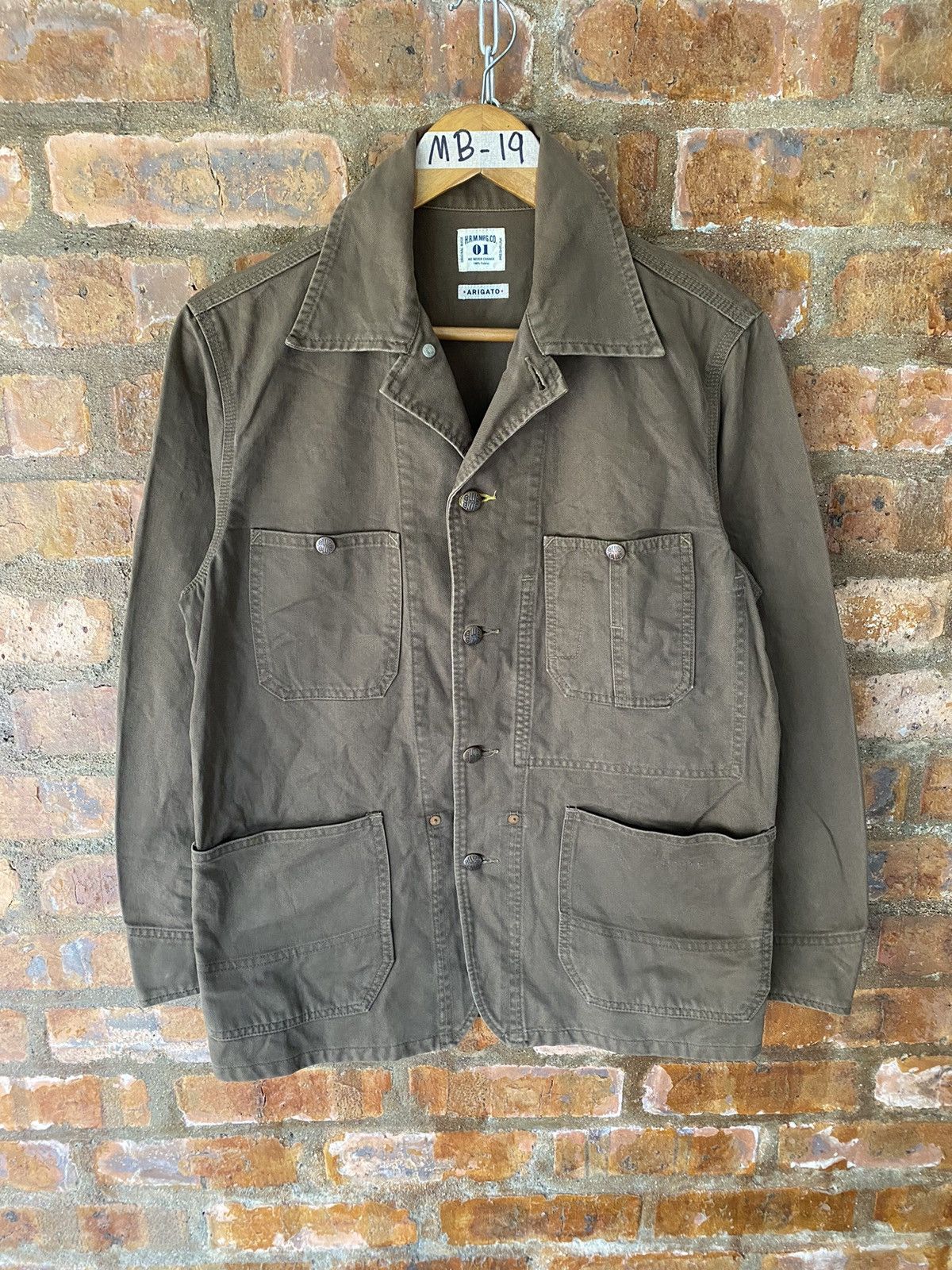 Blue Blue Japan 1990s 🔥 Blue Blue Japan Hr Market olive brown twill jacket Size US M / EU 48-50 / 2 - 2 Thumbnail