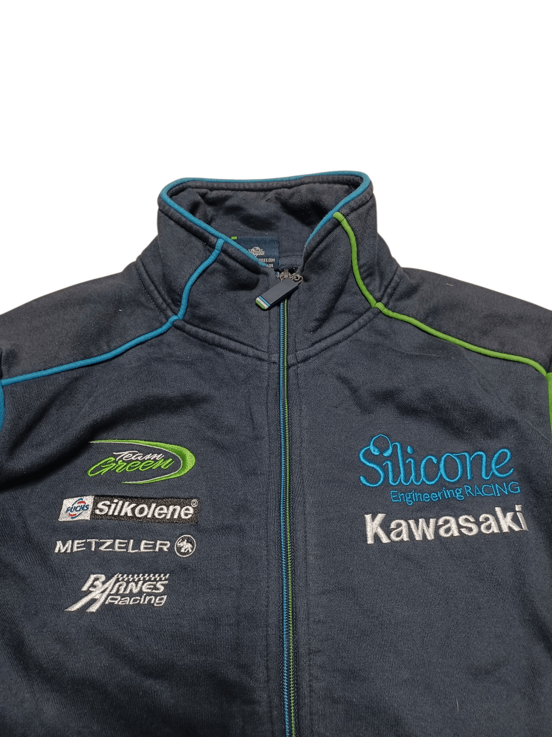Other KAWASAKI RACING JAPANESE EMBROIDERED LOGO TRACK JACKET Size US L / EU 52-54 / 3 - 2 Thumbnail