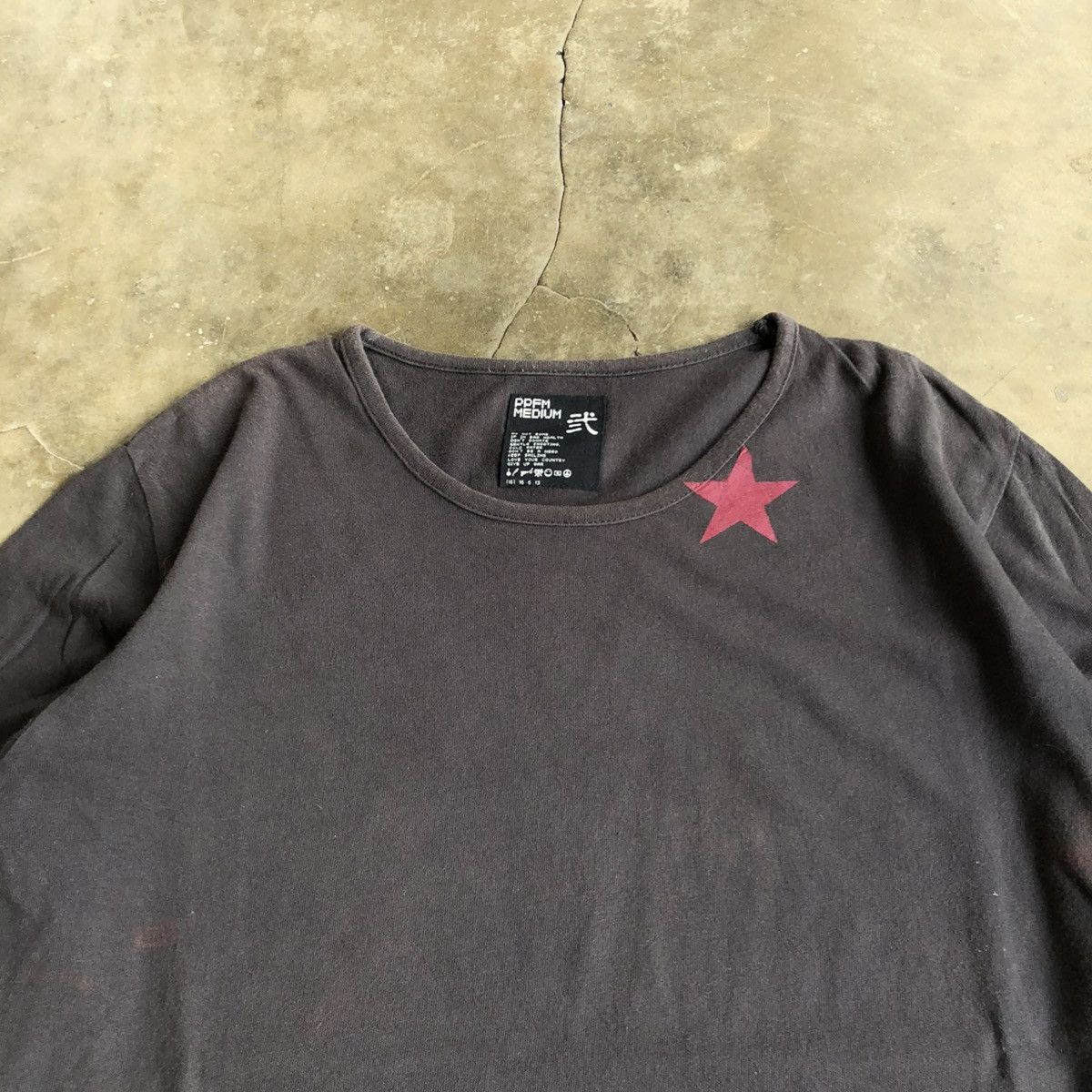 20471120 2000s PPFM Stars Logo Grunge Punk Style Raglan Shirt Size US M / EU 48-50 / 2 - 3 Thumbnail
